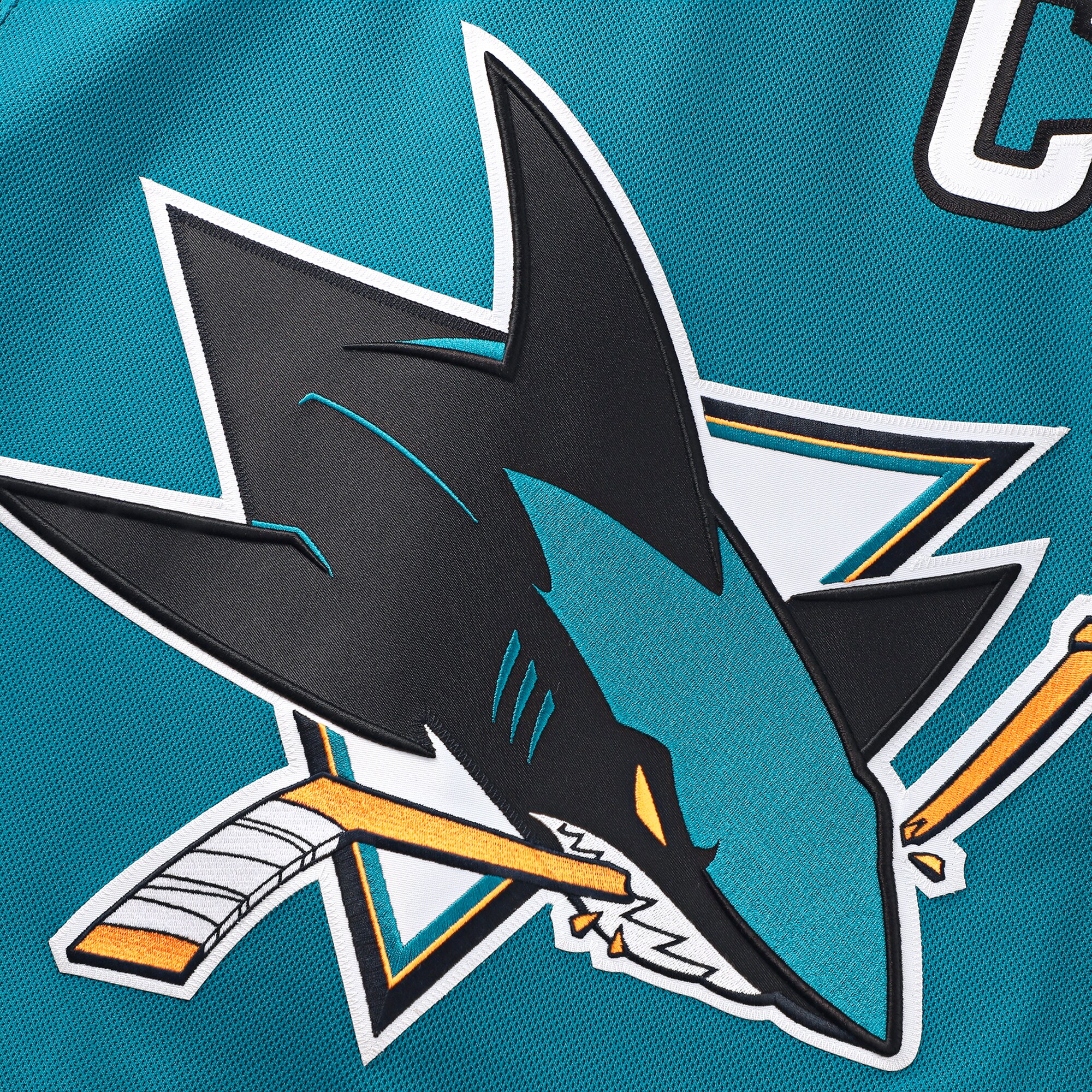 San Jose Sharks Logan Couture Teal Home Premium NHL Jersey Men's