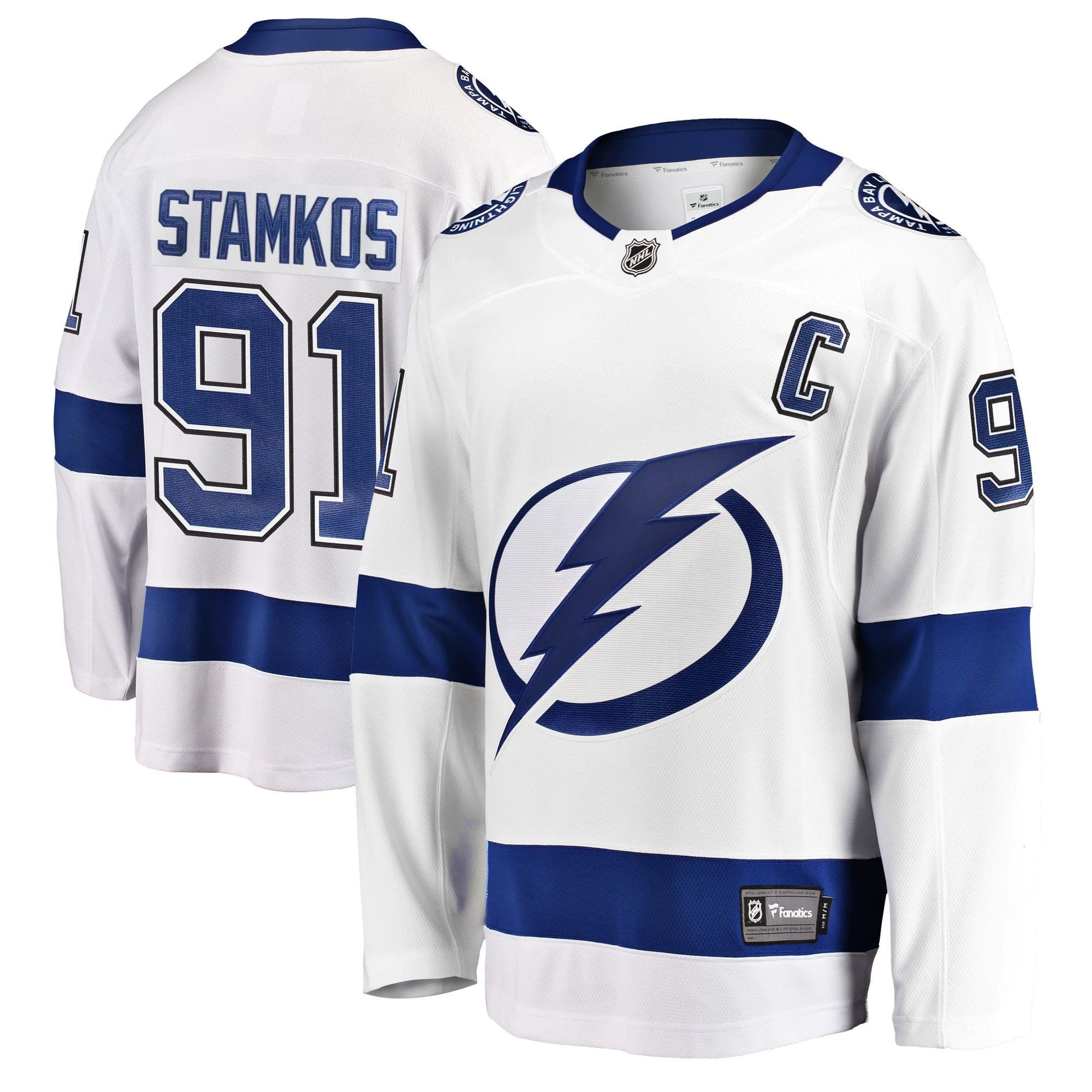 Tampa Bay Lightning Steven Stamkos White Breakaway Player NHL Jersey Men's