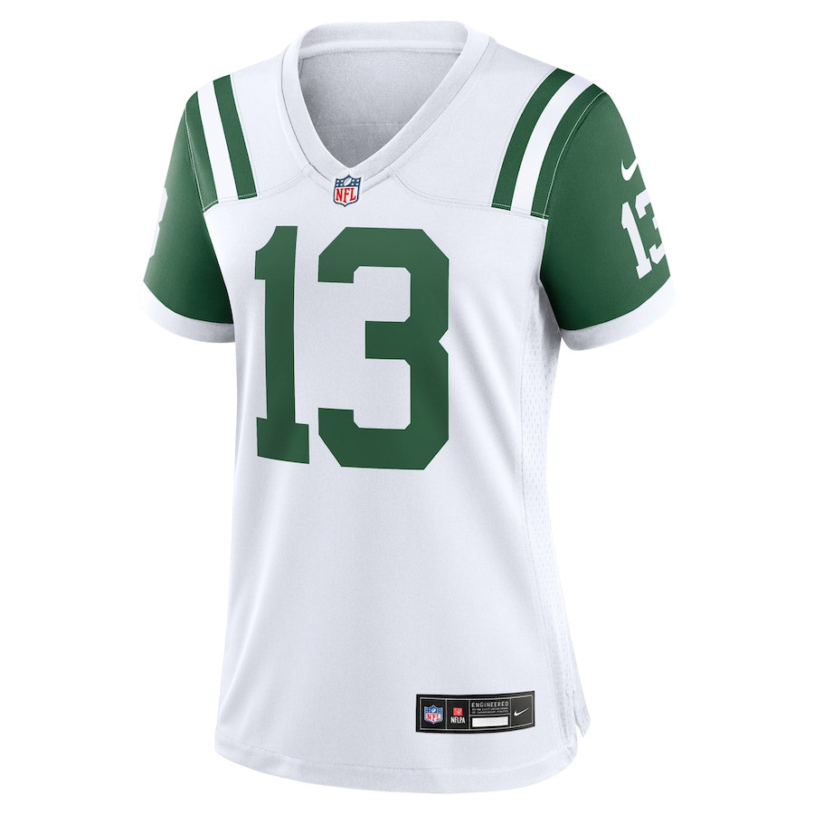 Don Maynard 13 New York Jets Classic Alternate Retired Player Game White NFL Jersey Women's