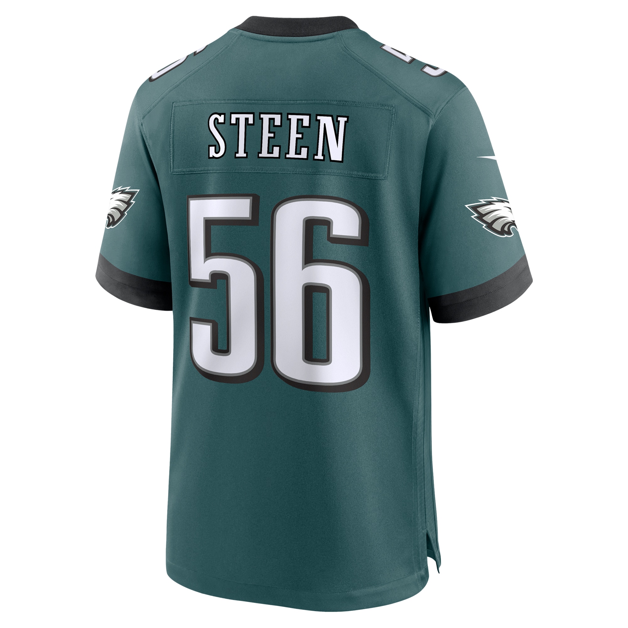 Philadelphia Eagles Tyler Steen Midnight Green Team Game NFL Jersey Men's