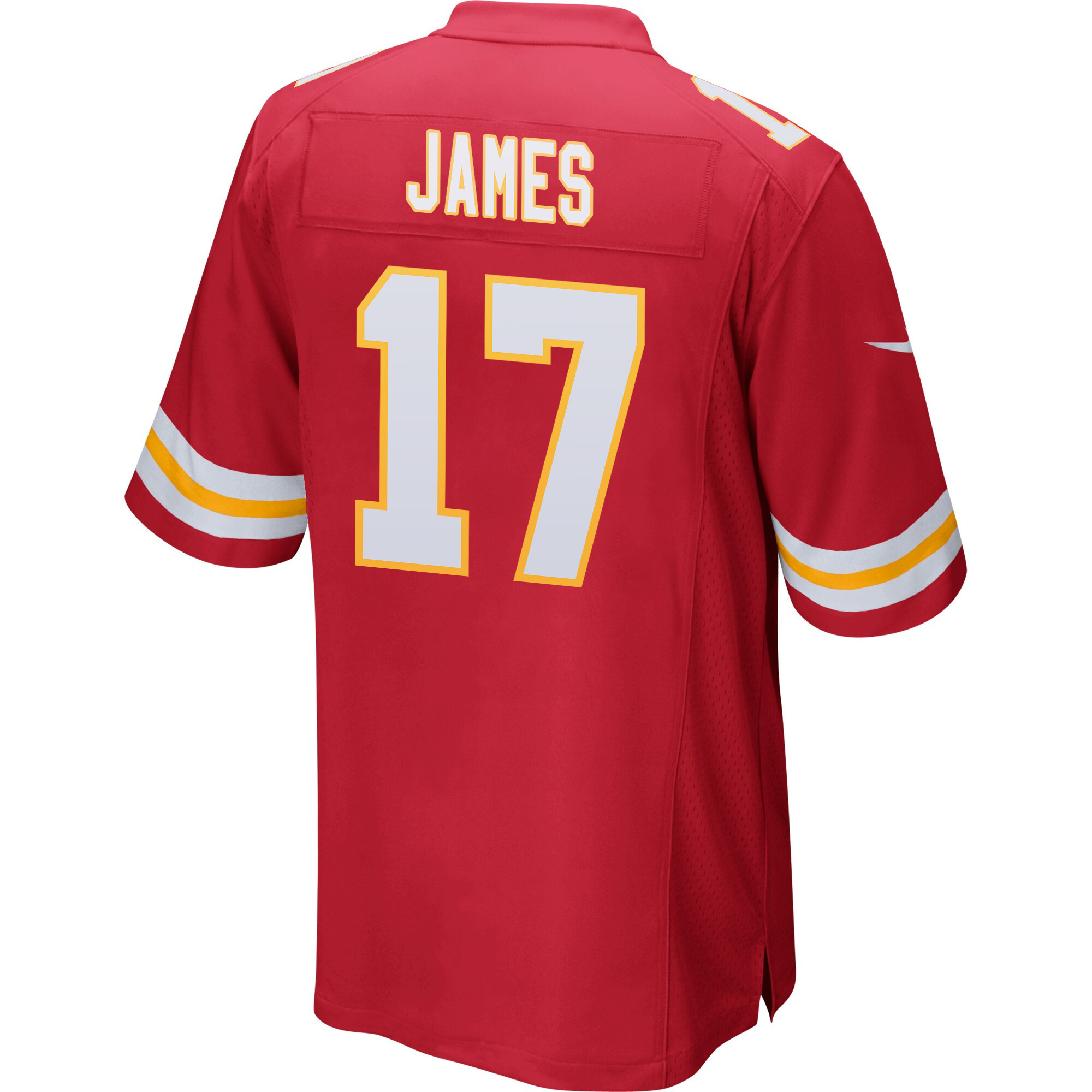 Richie James 17 Kansas City Chiefs AFC Champions Patch Game Red NFL Jersey Men's