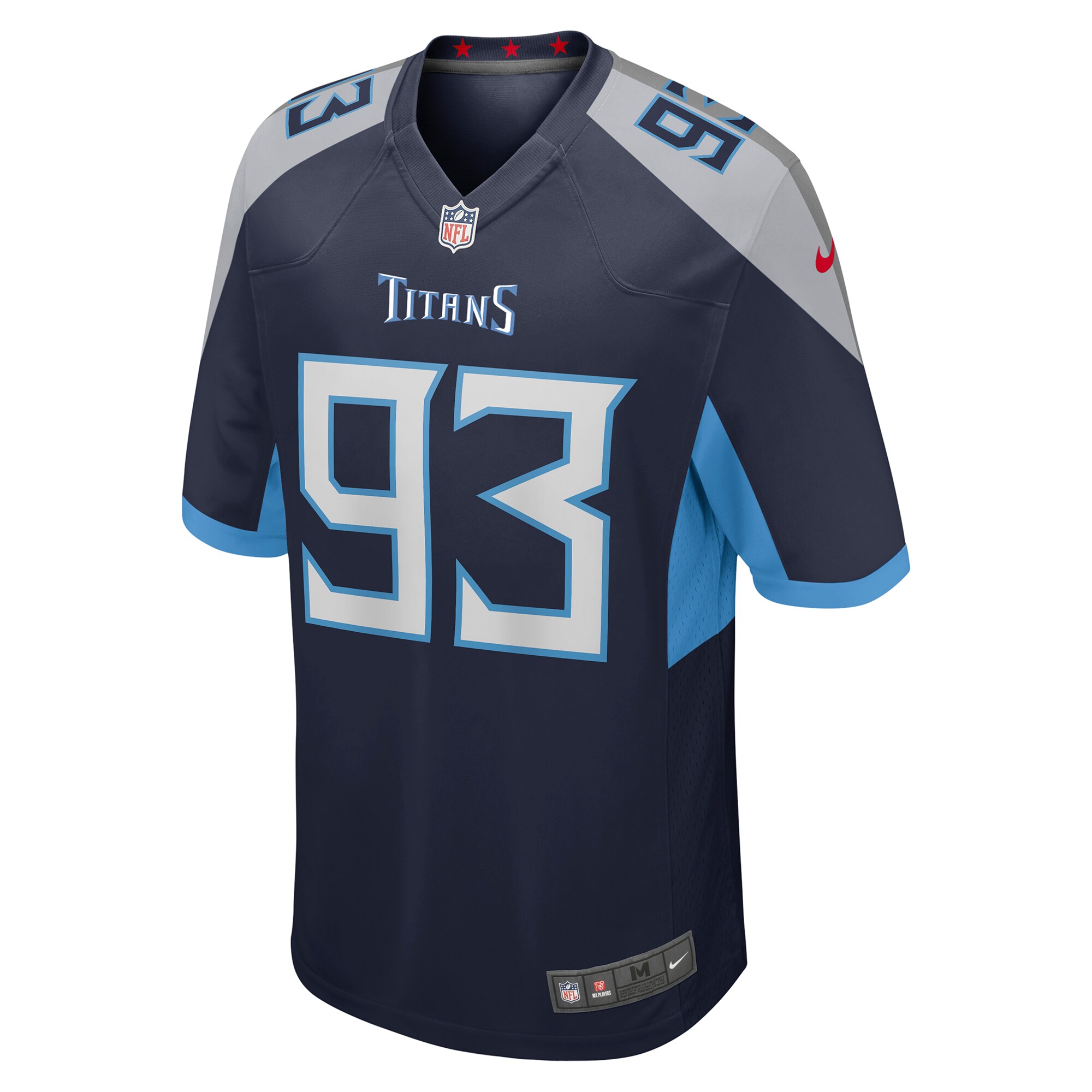 Tennessee Titans T'Vondre Sweat Navy Team Game NFL Jersey Men's