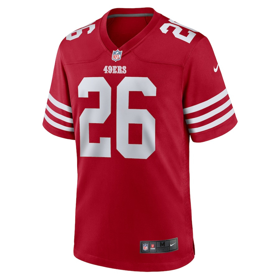 Chase Lucas 26 San Francisco 49ers Team Game Scarlet NFL Jersey Men's