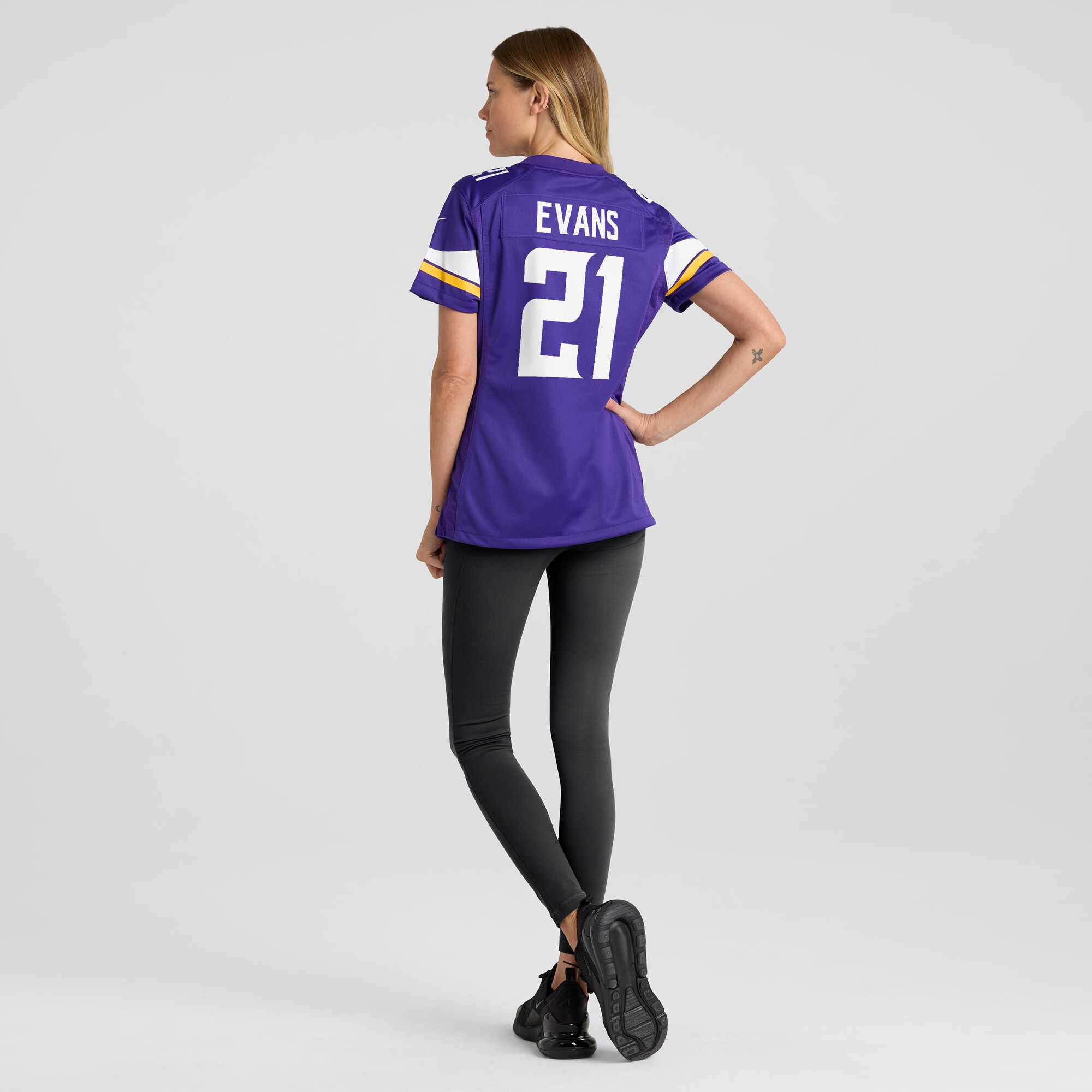 Minnesota Vikings Akayleb Evans Purple Game Player NFL Jersey Women's