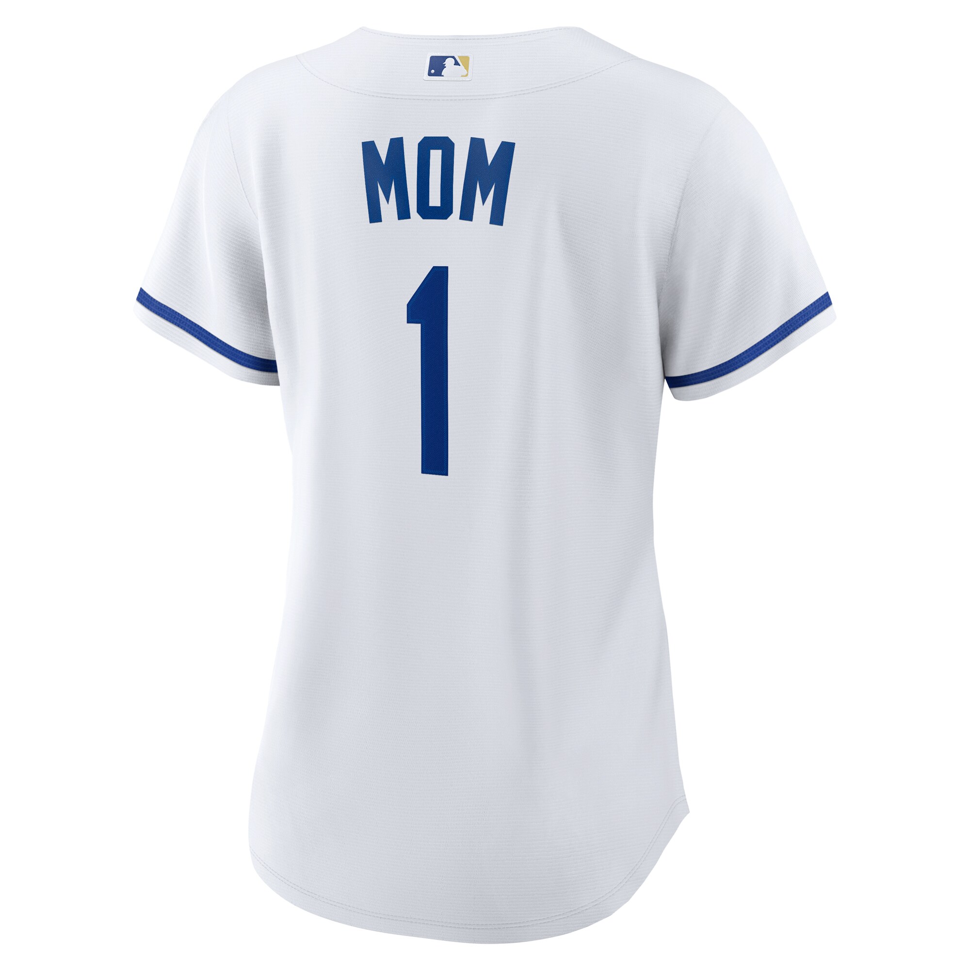 Kansas City Royals White #1 Mom Home MLB Jersey Women's
