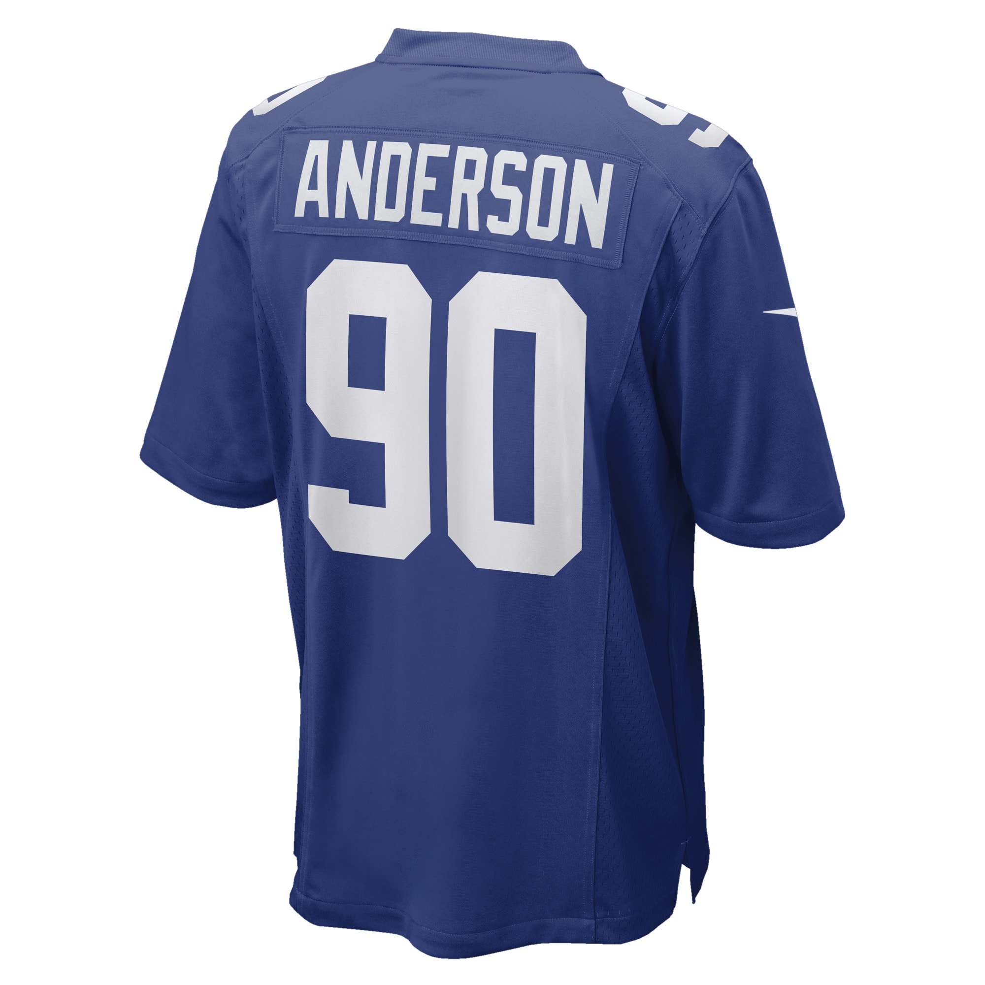 New York Giants Ryder Anderson Royal Game Player NFL Jersey Men's