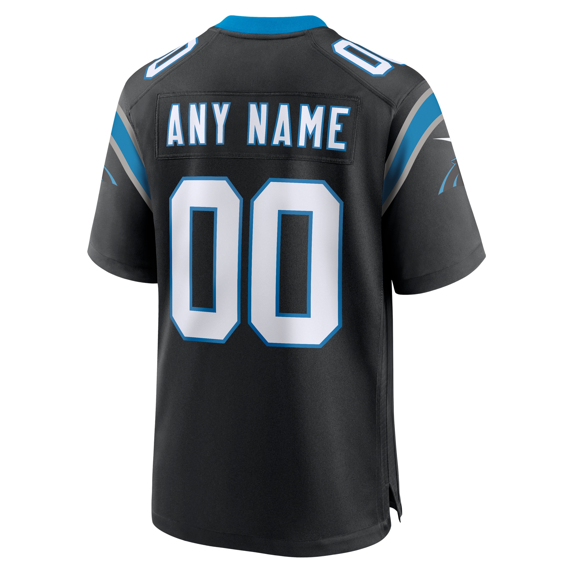 Carolina Panthers Black Custom Game NFL Jersey Men's