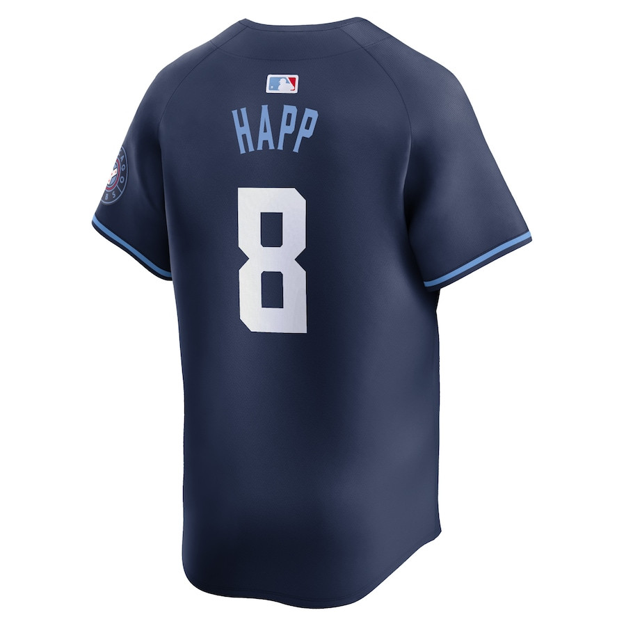 Ian Happ 8 Chicago Cubs City Connect Limited Navy MLB Jersey Men's