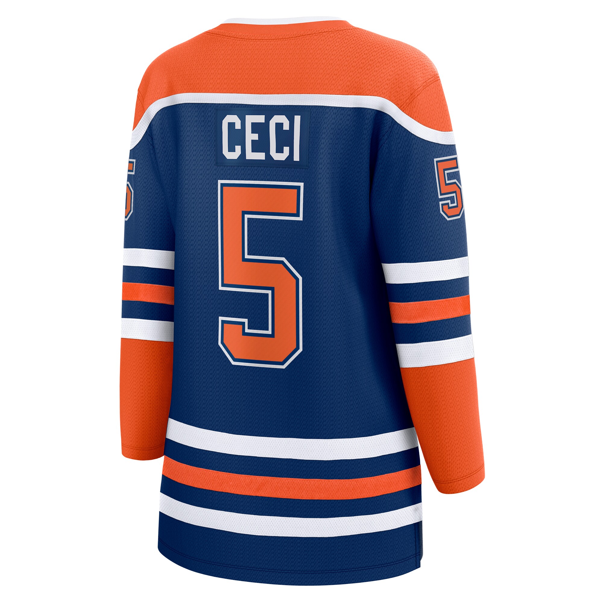 Edmonton Oilers Cody Ceci Royal Home Breakaway Player NHL Jersey Women's