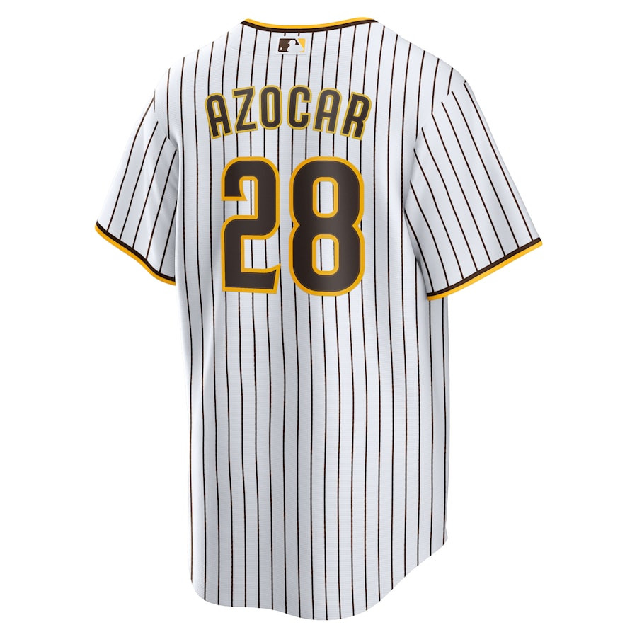 Jos? Azocar 28 San Diego Padres Home White MLB Jersey Men's