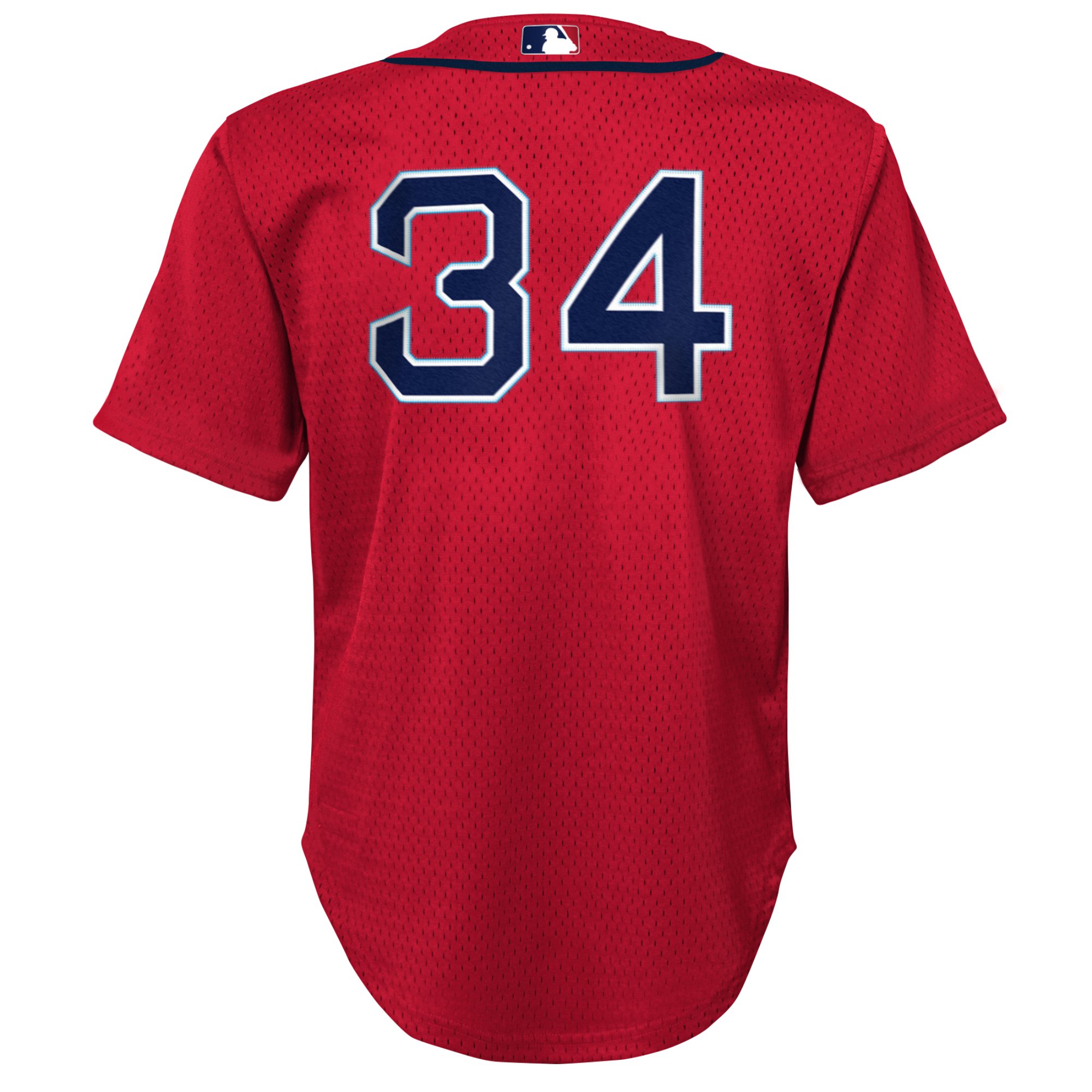 Preschool Boston Red Sox David Ortiz Mitchell Ness Red Cooperstown Collection Mesh Batting Practice MLB Jersey Men's