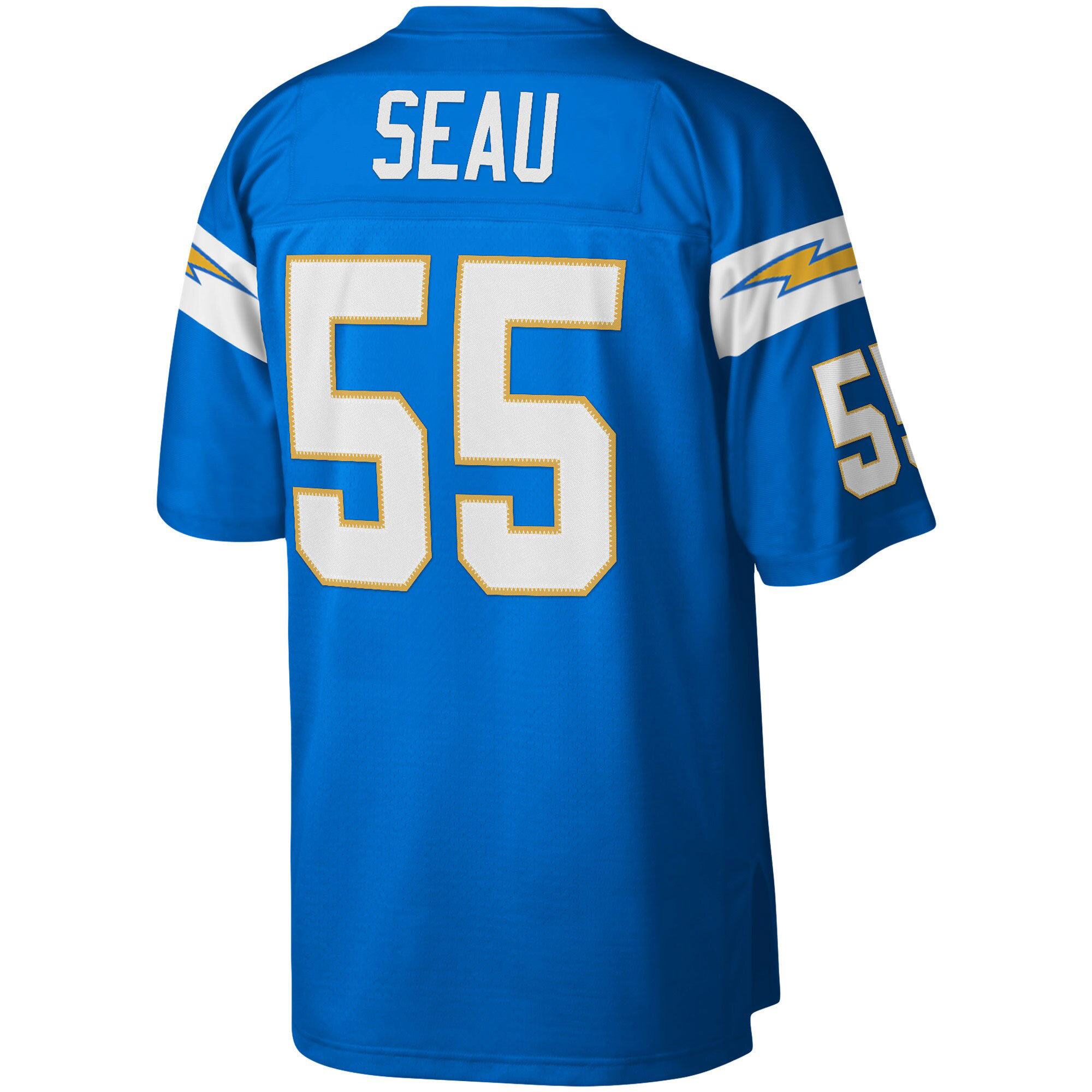 Los Angeles Chargers Junior Seau Mitchell Ness Powder Blue Big Tall 2002 Retired Player NFL Jersey Men's