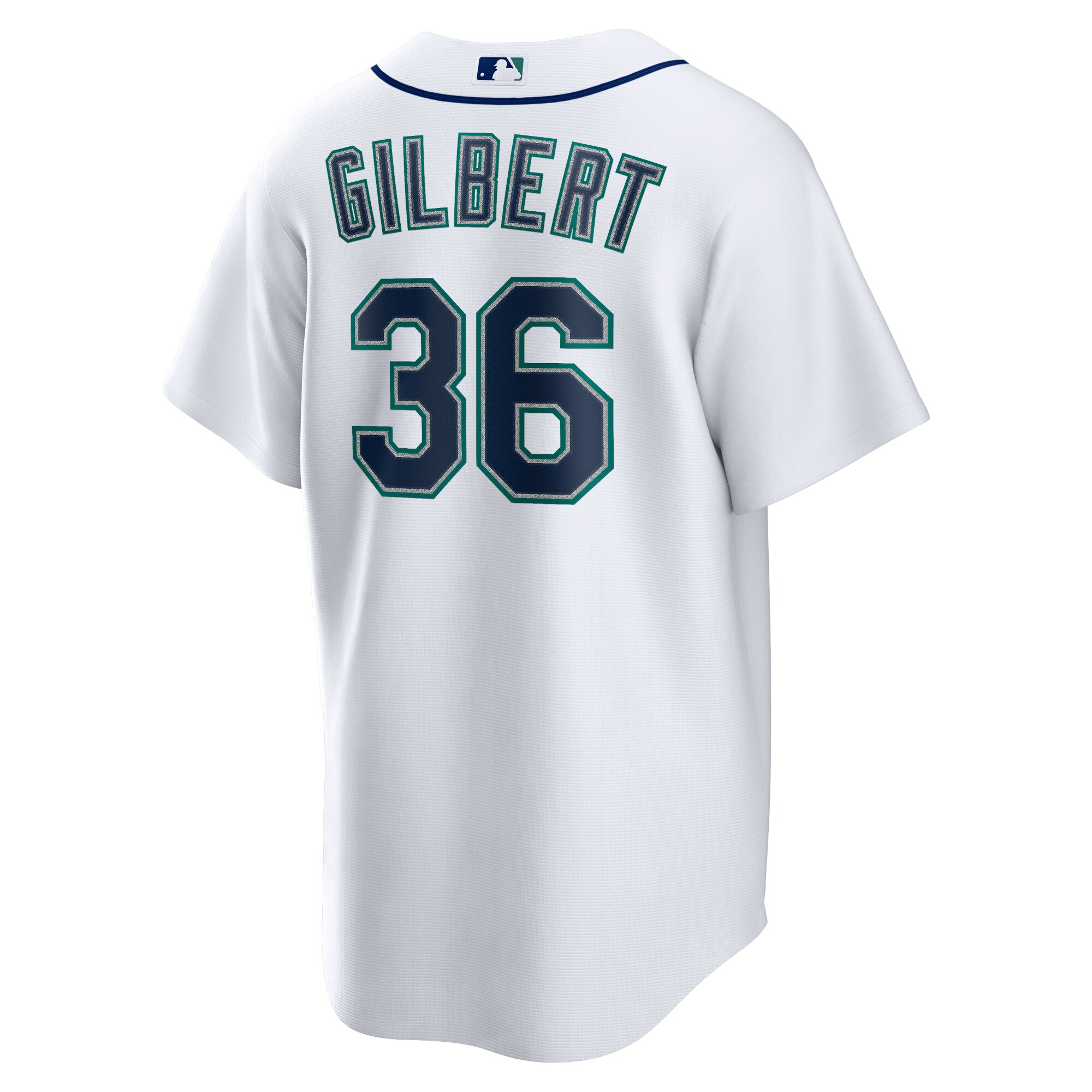 Seattle Mariners Logan Gilbert White Home MLB Jersey Men's