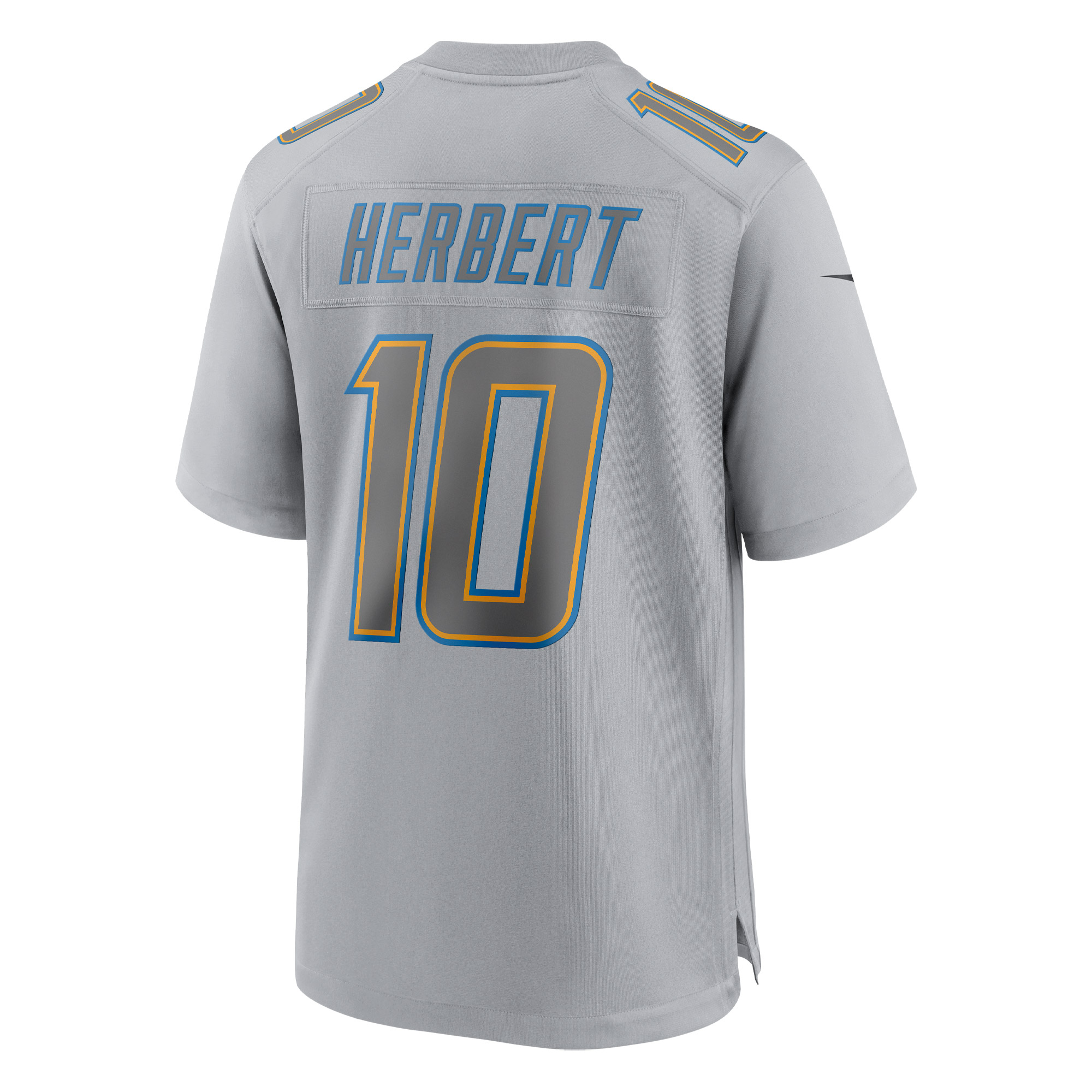 Los Angeles Chargers Justin Herbert Gray Atmosphere Fashion Game NFL Jersey Men's