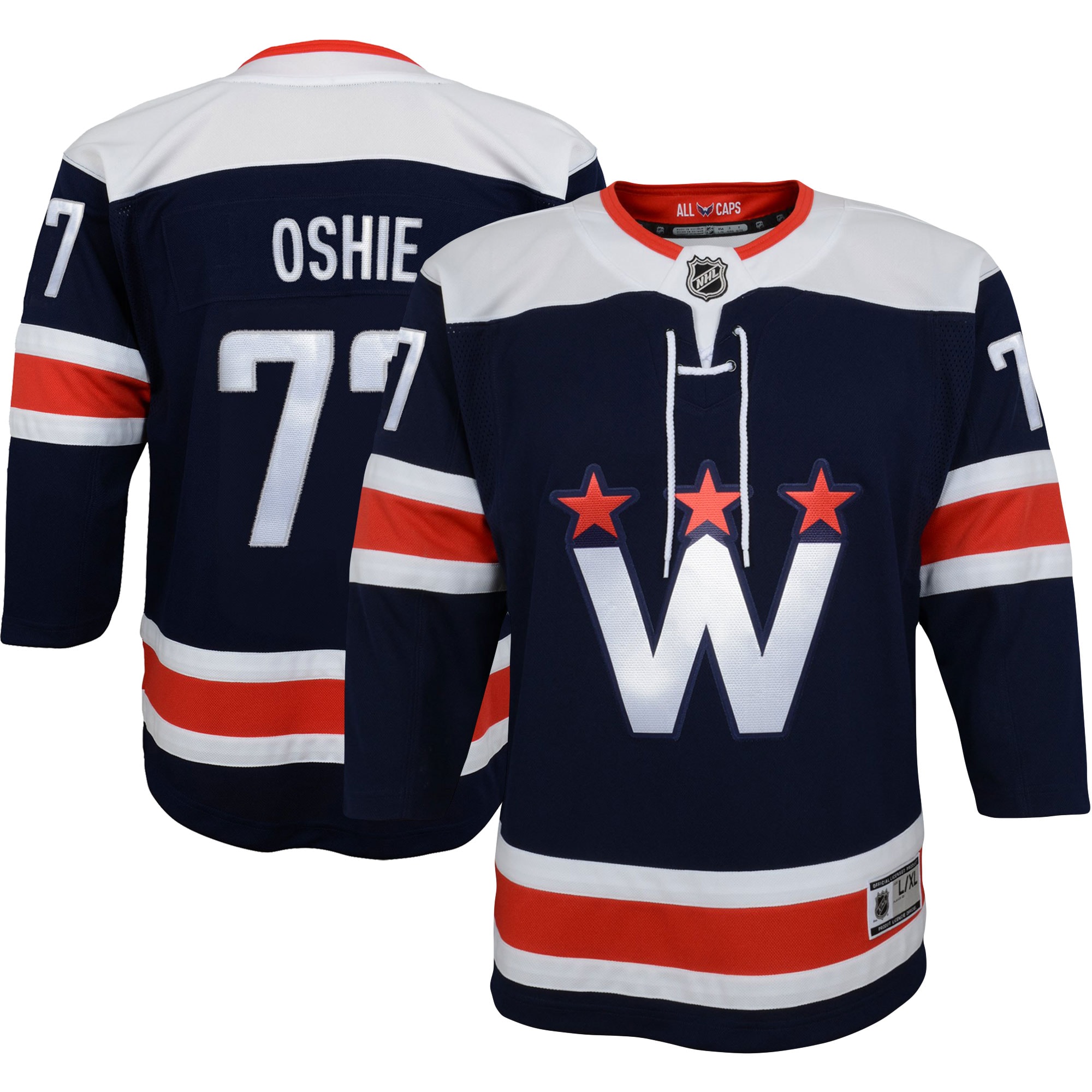 Washington Capitals TJ Oshie Navy Alternate Premier Player NHL Jersey Youth