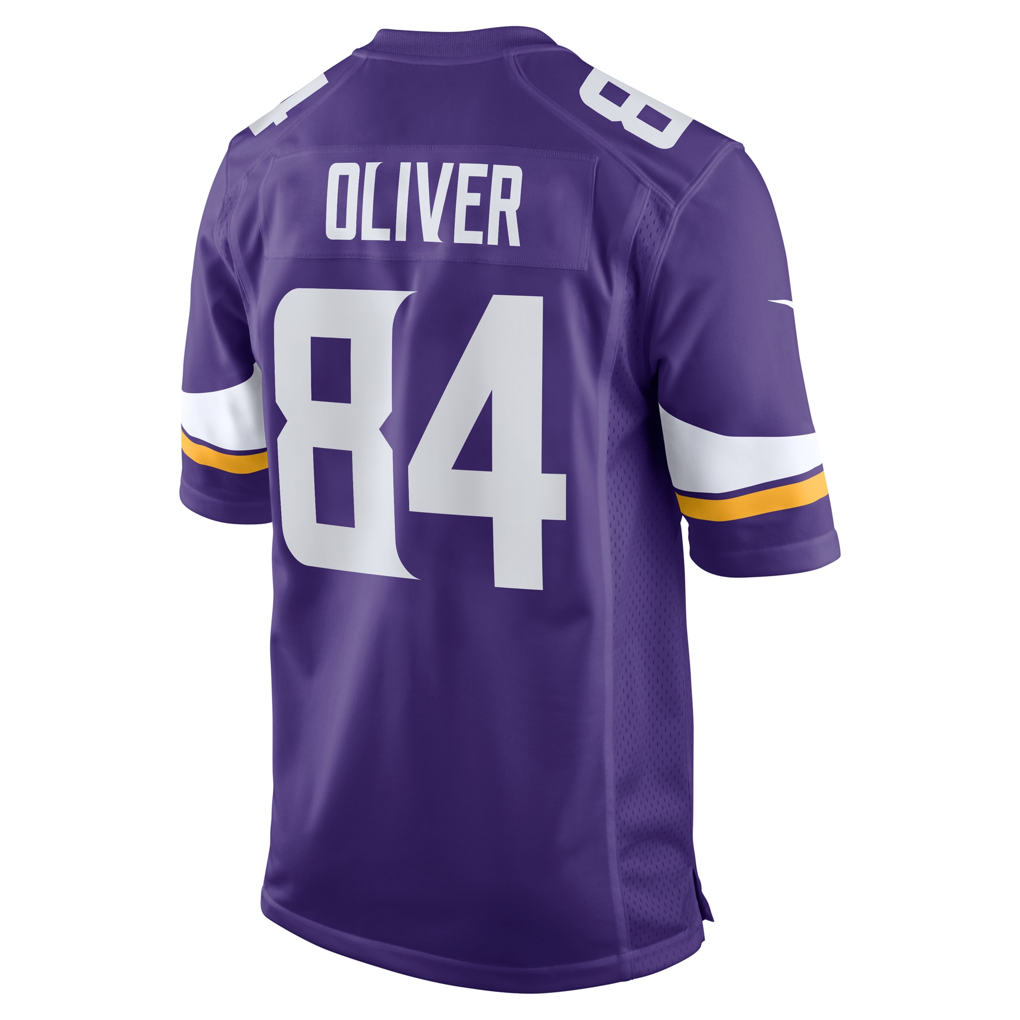 Minnesota Vikings Josh Oliver Purple Game Player NFL Jersey Men's