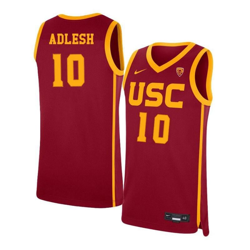 10 Quinton Adlesh Red Elite USC Trojans NCAA Jersey Men's