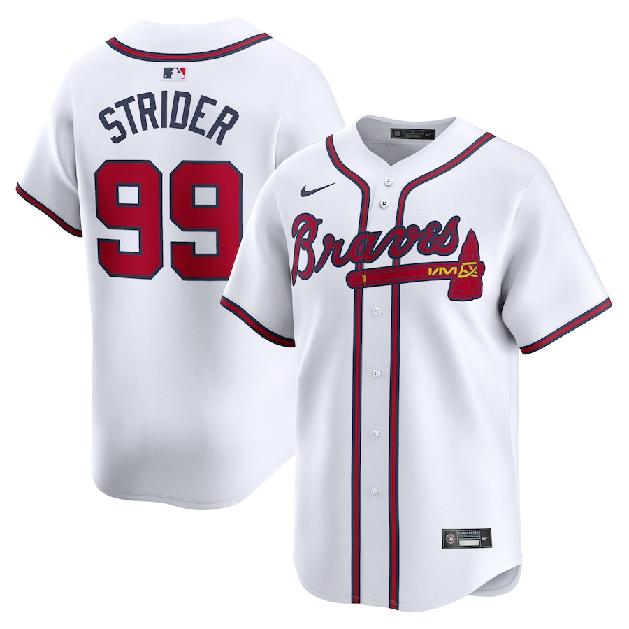 Spencer Strider Atlanta Braves Home Limited Player Jersey White