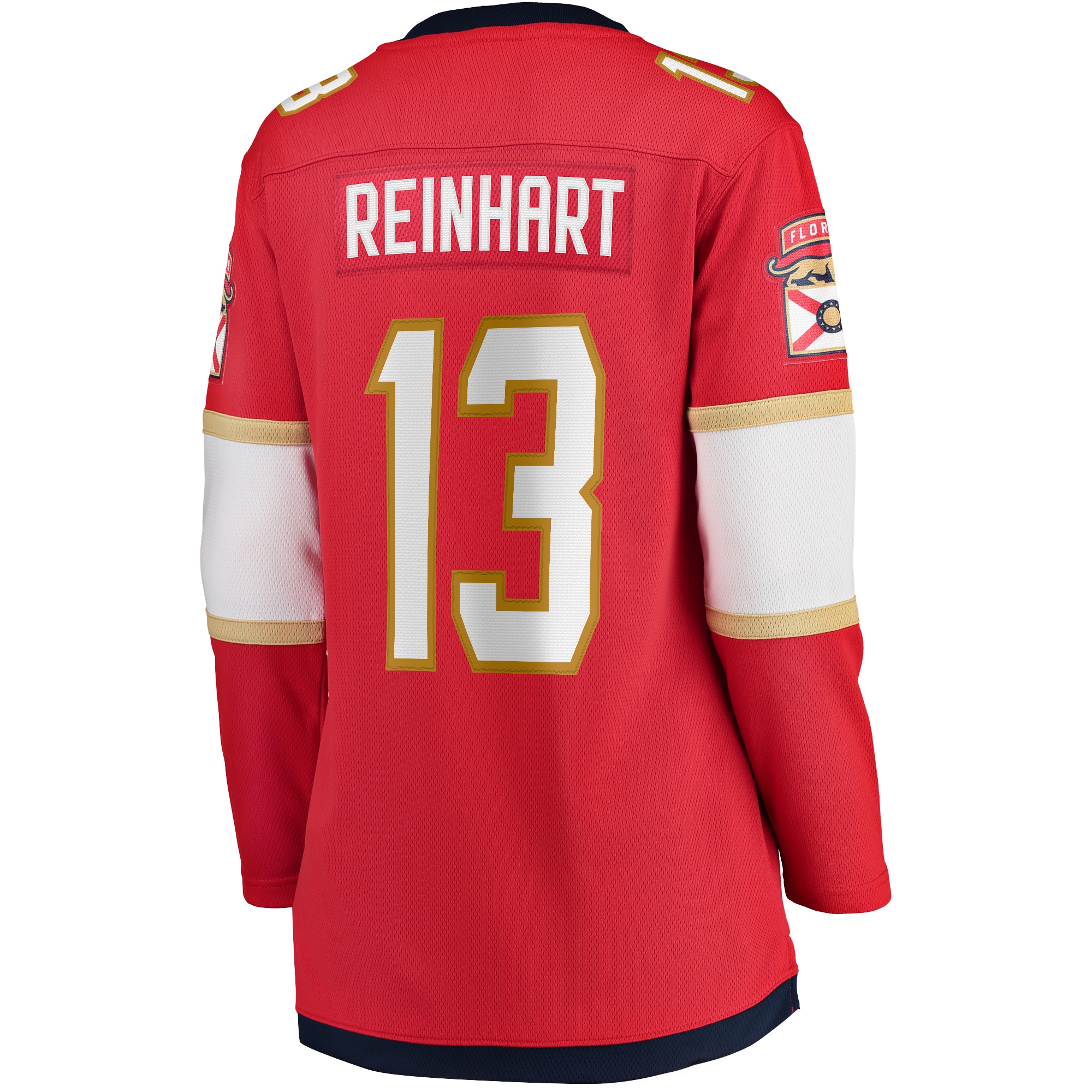 Florida Panthers Sam Reinhart Red Home 2024 Stanley Cup Champions Breakaway Player NHL Jersey Women's