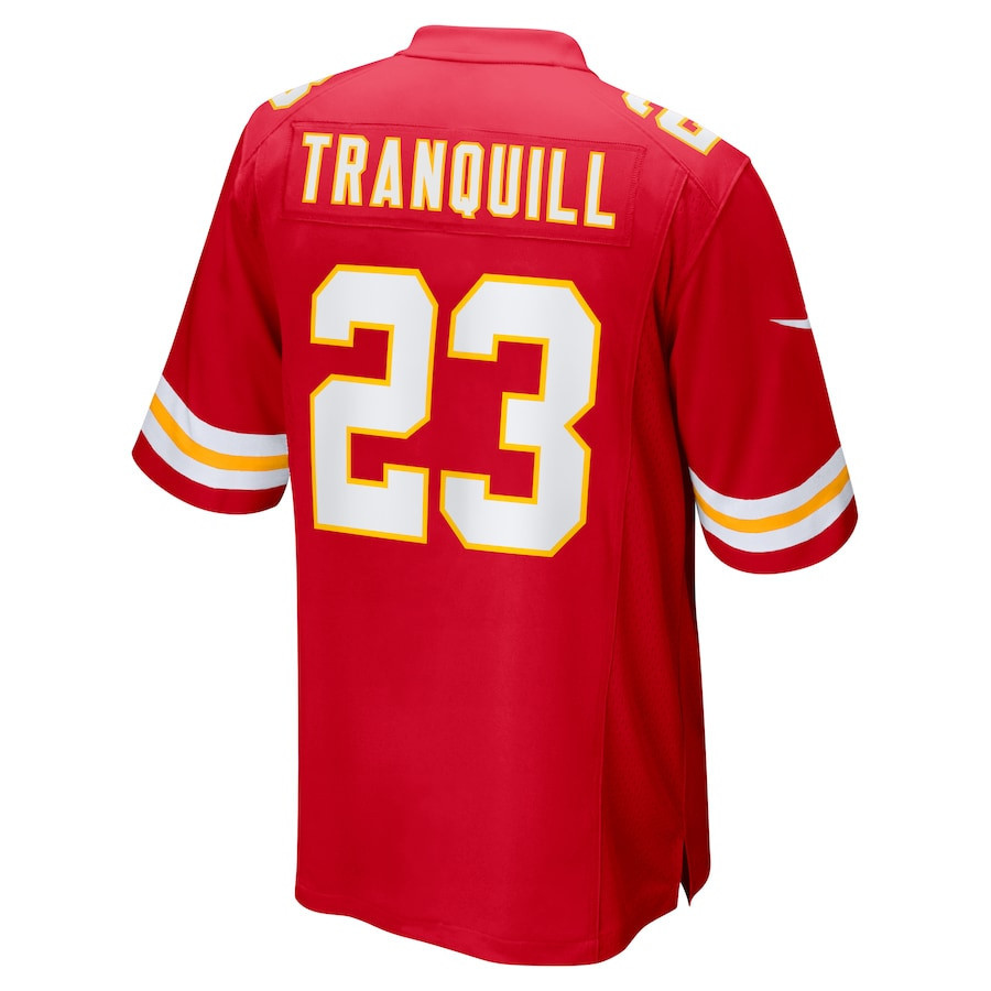 Drue Tranquill #23 Kansas City Chiefs Super Bowl LIX Red NFL Jersey Youth