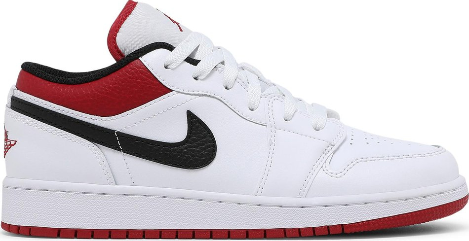 Air Jordan 1 Low GS White Gym Red 553560-118