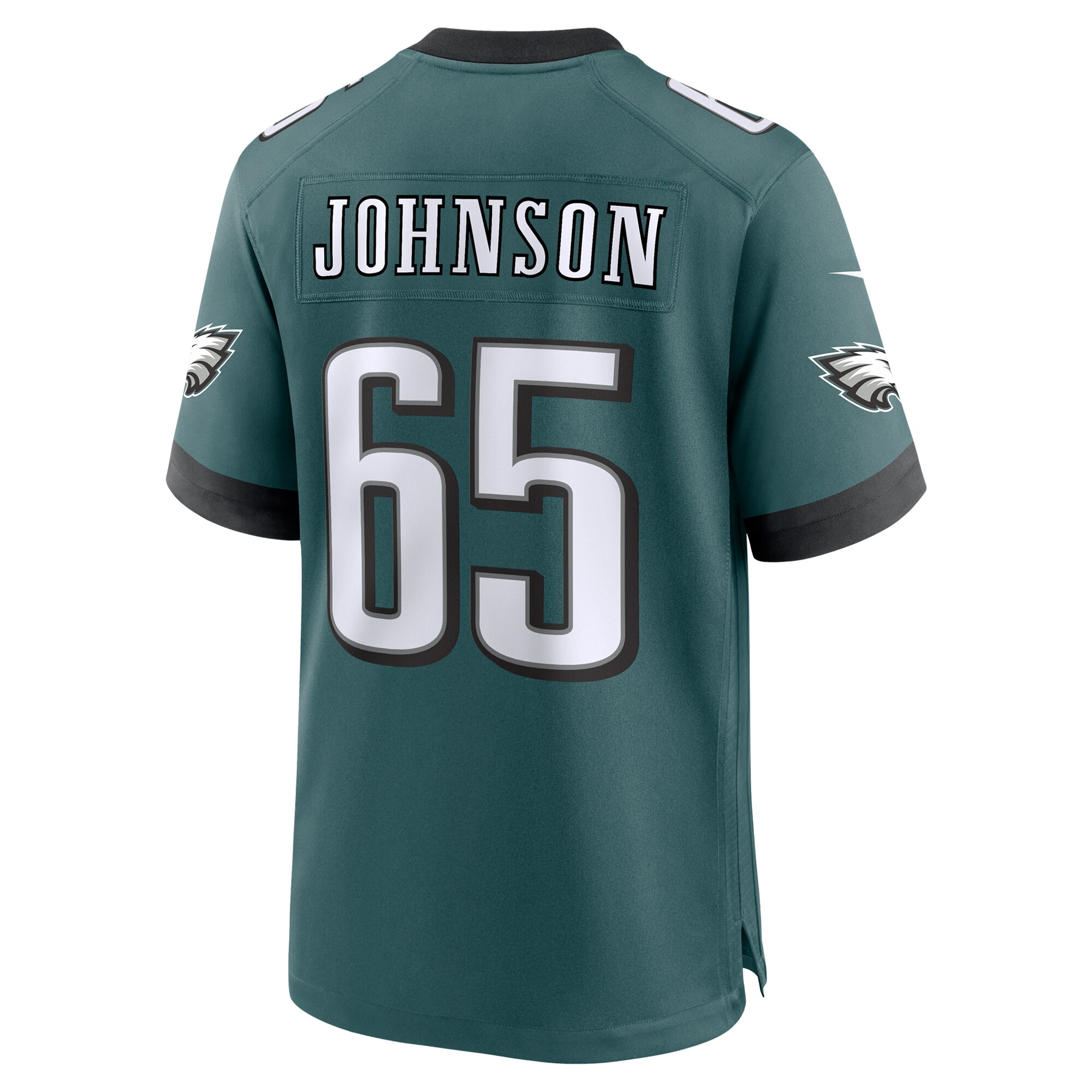 Philadelphia Eagles Lane Johnson Midnight Green Team Game NFL Jersey Men's