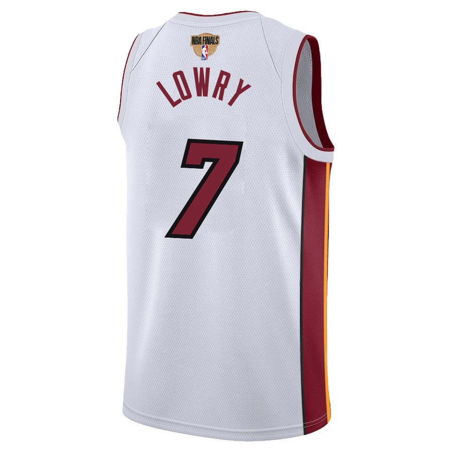 Kyle Lowry 7 Miami Heat Final Champions 2023 Swingman White NBA Jersey Men's