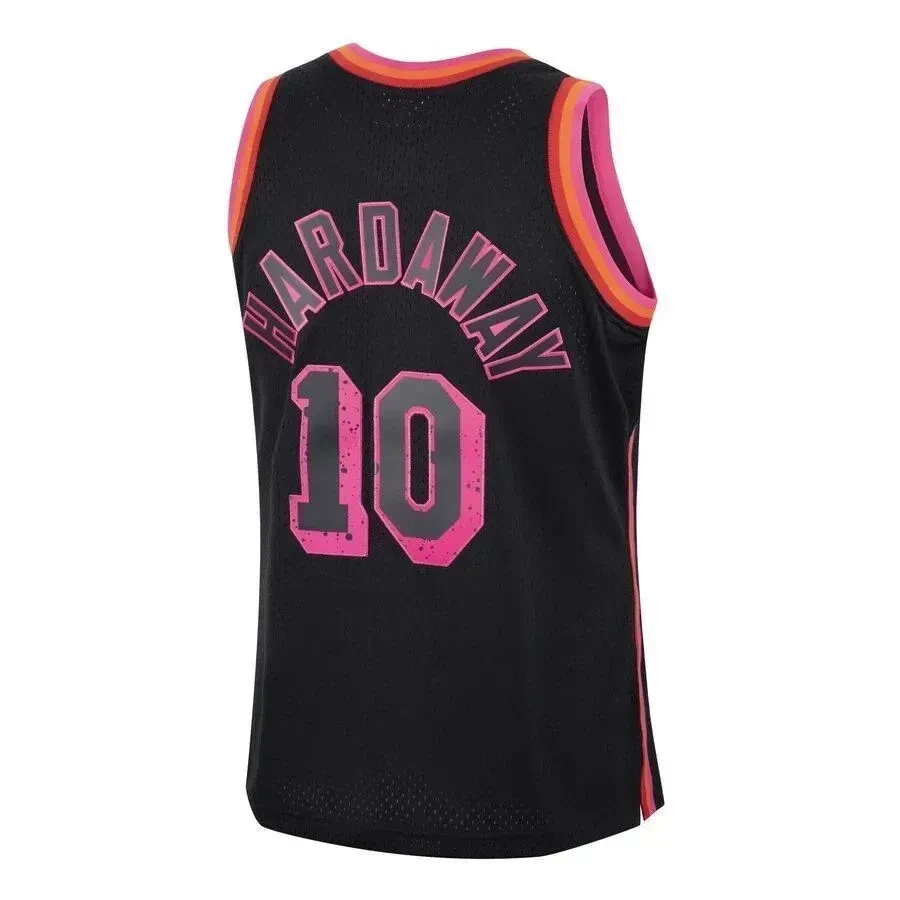 Tim Hardaway Miami Heat Mitchell Ness Rings Collection Swingman Black NBA Jersey Men's