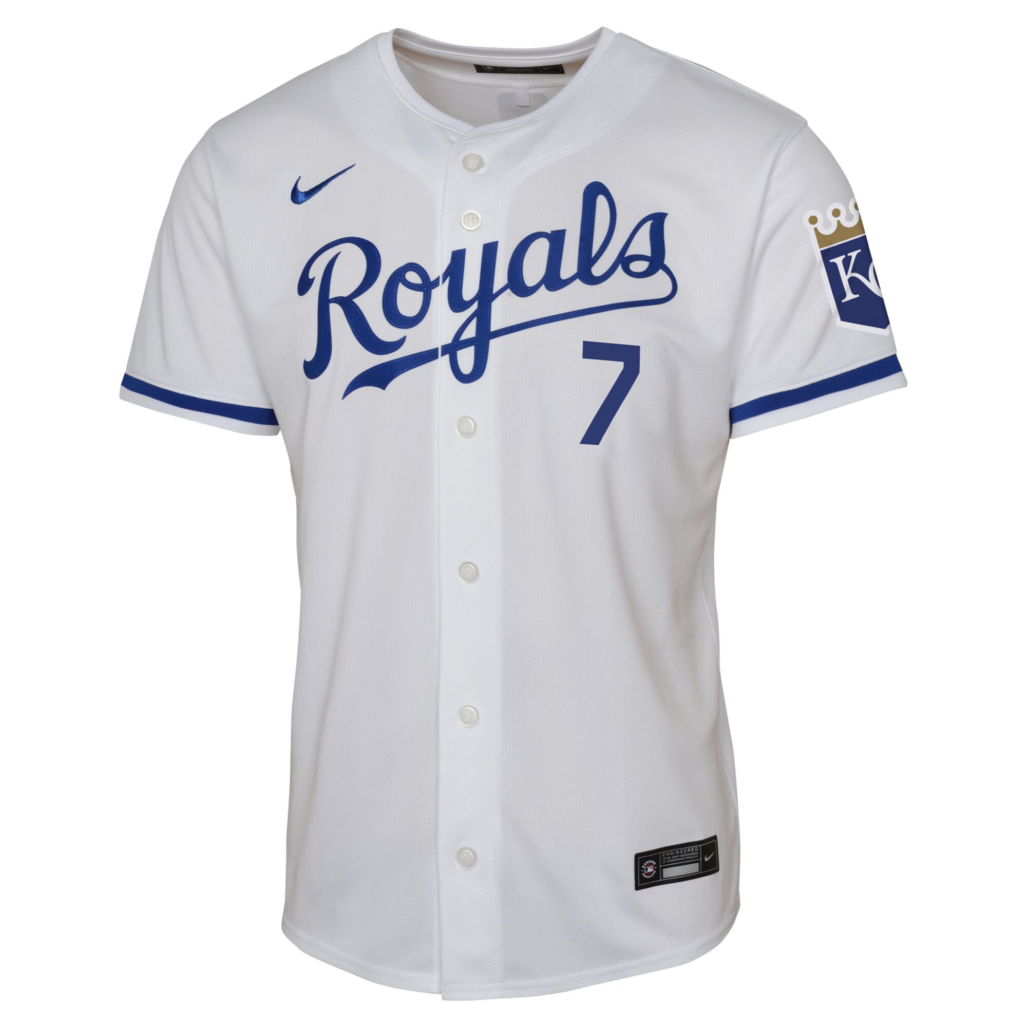 Kansas City Royals Bobby Witt Jr. White Home Limited Player MLB Jersey Youth