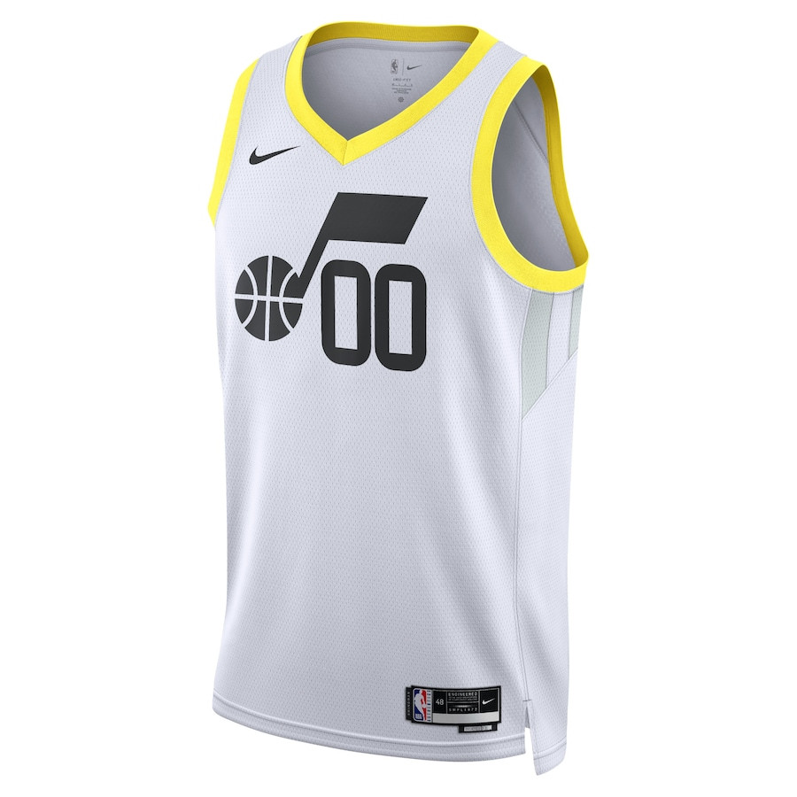 Jordan Clarkson 00 Utah Jazz Unisex Swingman Association Editio White NBA Jersey Unisex