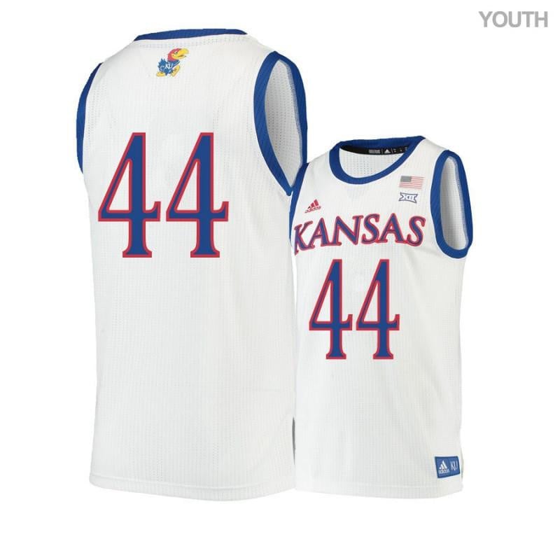 44 Mitch Lightfoot Beige Kansas Jayhawks NCAA Jersey Youth