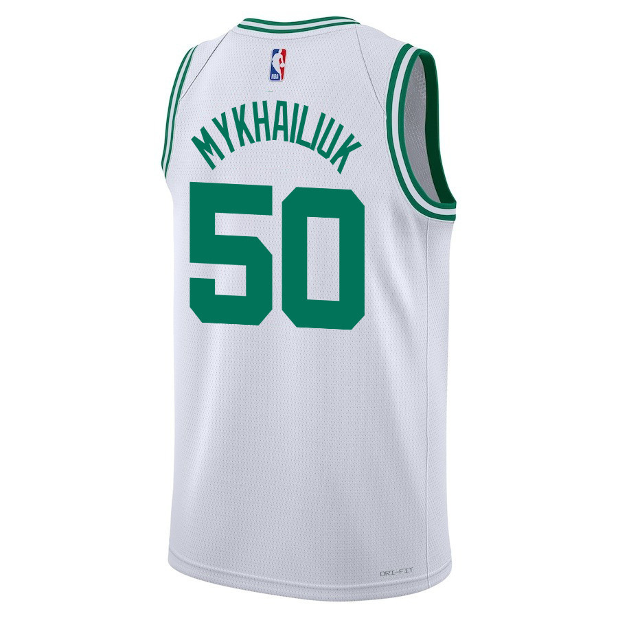 Svi Mykhailiuk 50 Boston Celtics 2024 FINALS CHAMPIONS Swingman Association Editio White NBA Jersey Men's