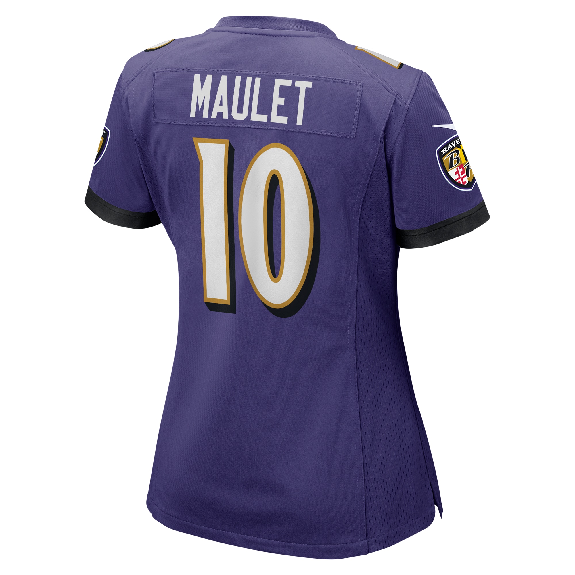 Baltimore Ravens Arthur Maulet Purple Game NFL Jersey Women's