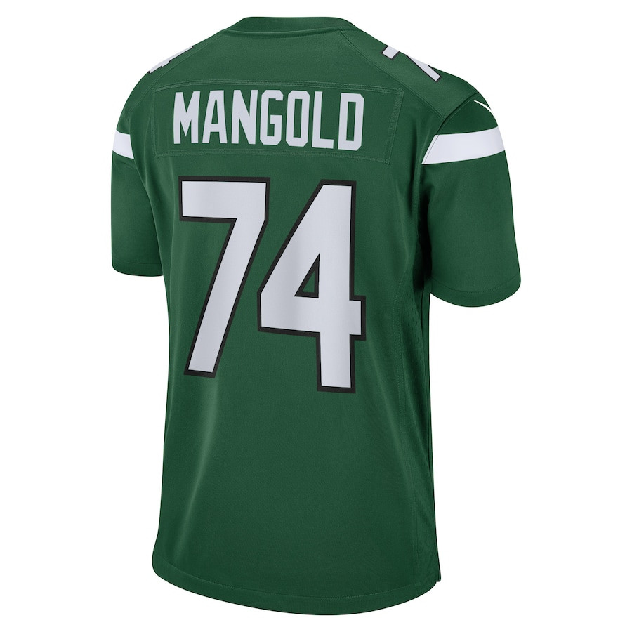 Nick Mangold 74 New York Jets Retired Gotham Green NFL Jersey Men's