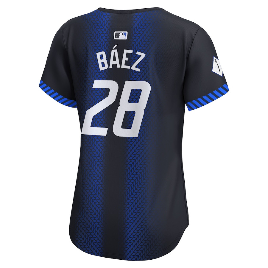 Javier Baez 28 Detroit Tigers 2024 City Connect Limited Navy MLB Jersey Women's