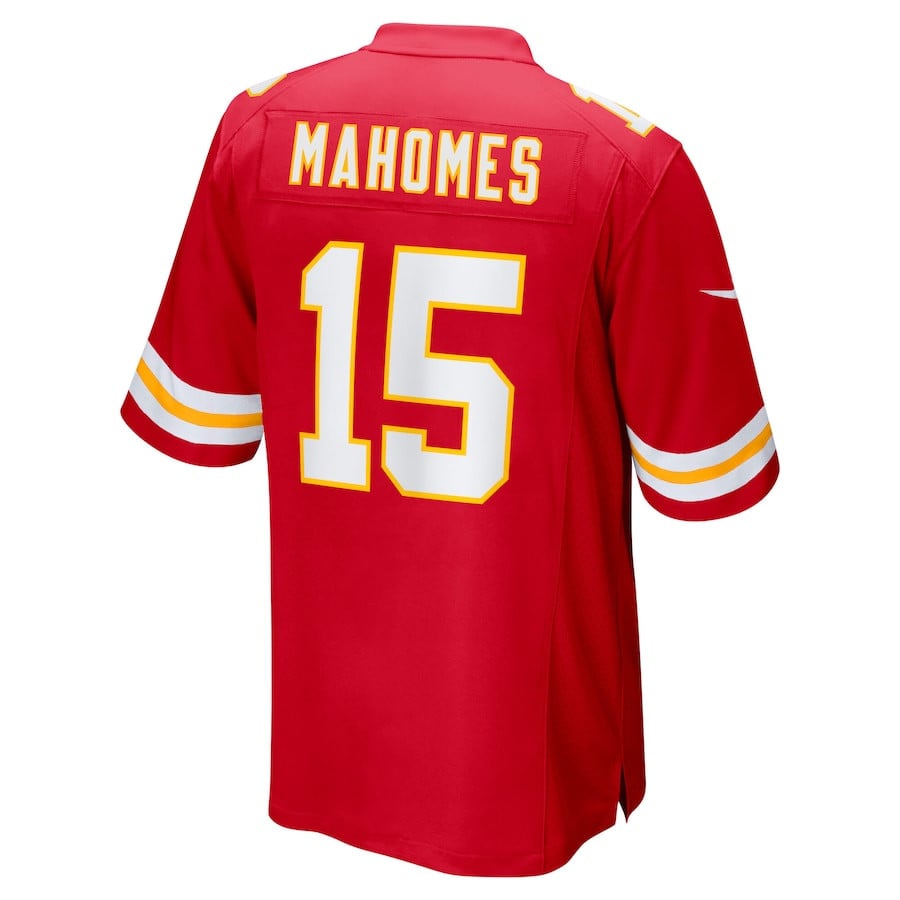 Patrick Mahomes 15 Kansas City Chiefs Super Bowl LIX Game Red NFL Jersey Men's