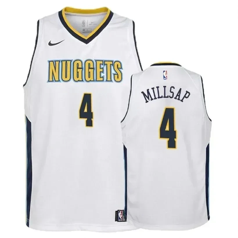 Denver Nuggets Paul Millsap 4 Associatio White NBA Jersey Youth