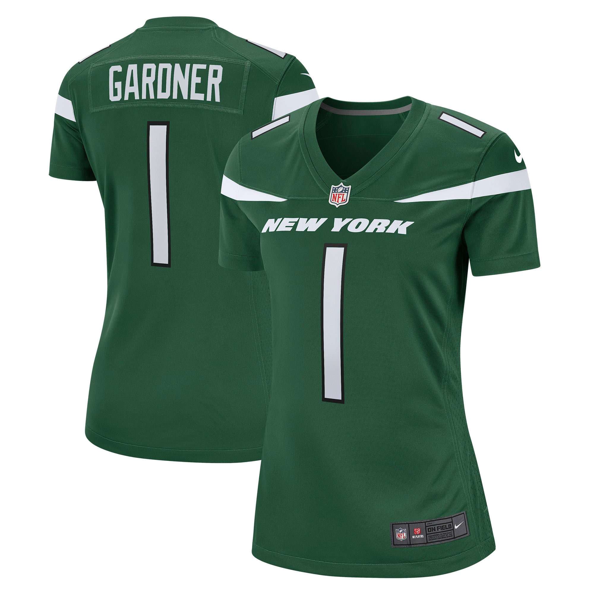New York Jets Ahmad Sauce Gardner Green Player NFL Jersey Women's
