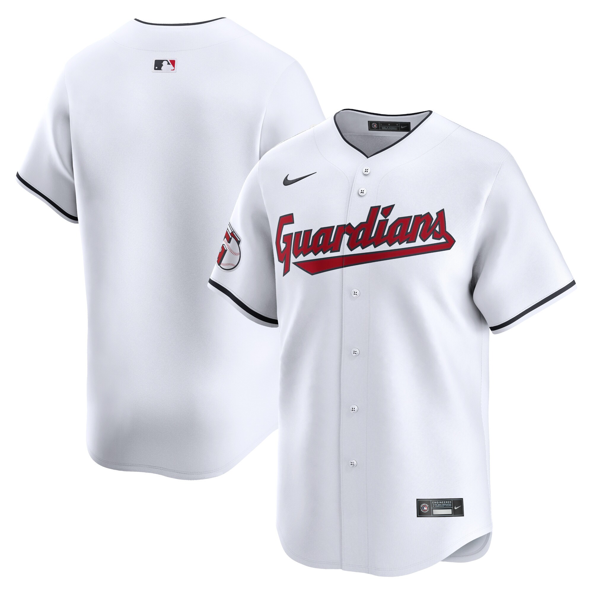 Cleveland Guardians White Home Limited MLB Jersey Youth
