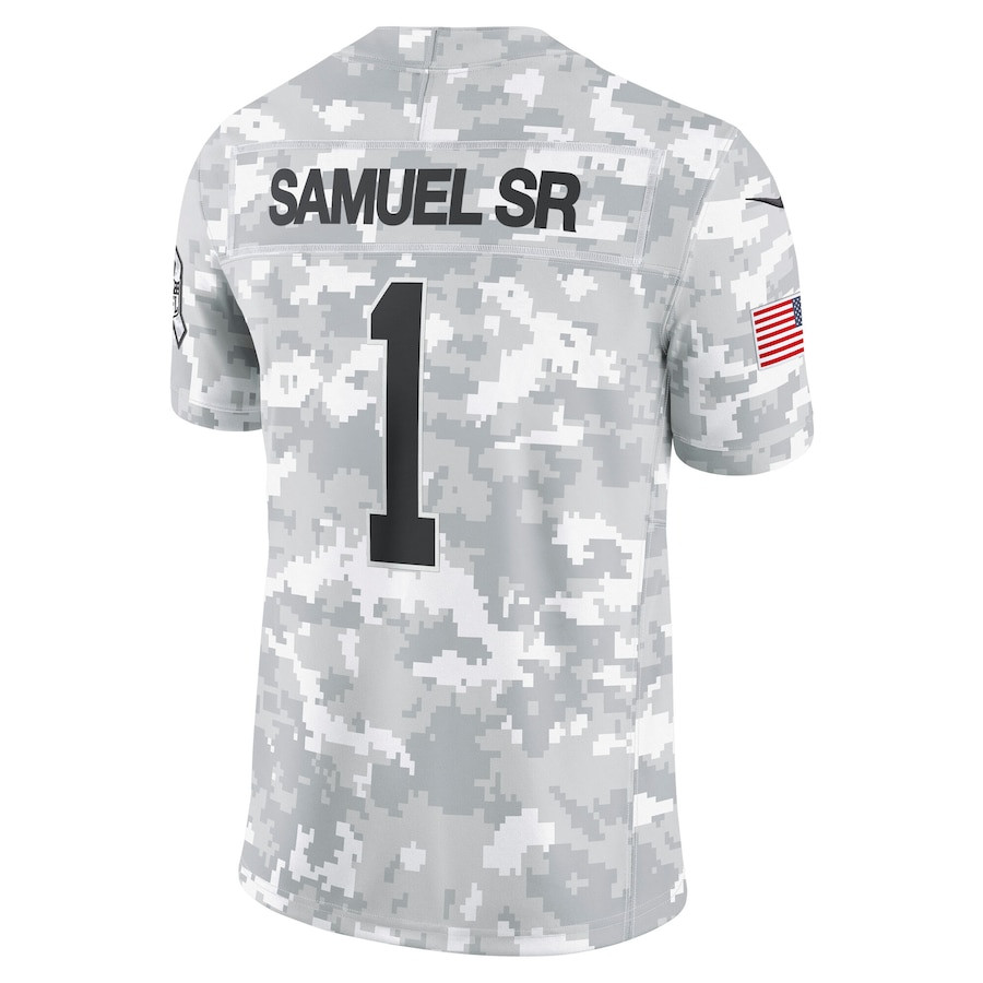 Deebo Samuel Sr 1 San Francisco 49ers 2024 Salute to Service Limited Arctic Camo NFL Jersey Men's