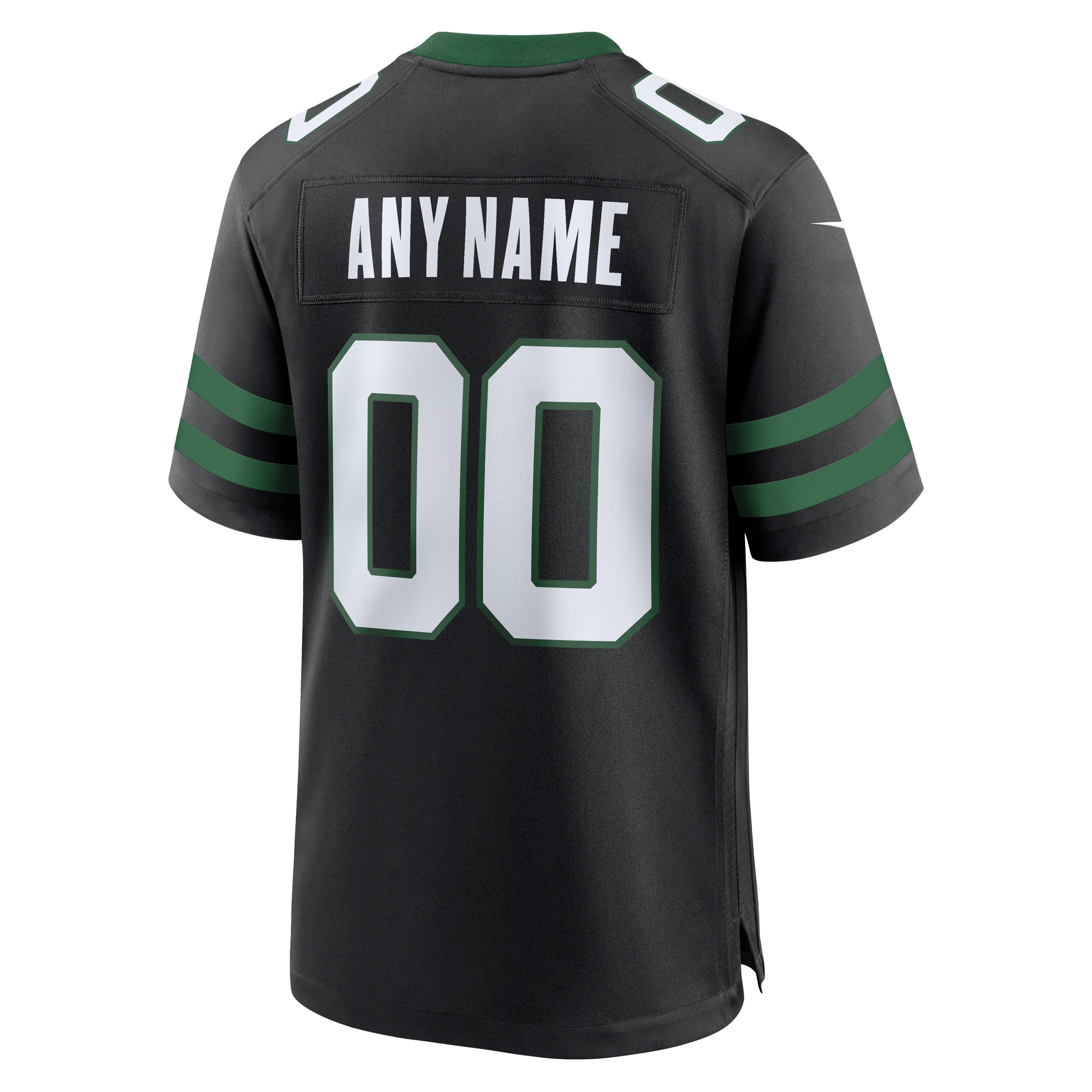 New York Jets Legacy Black Alternate Custom Game NFL Jersey Men's