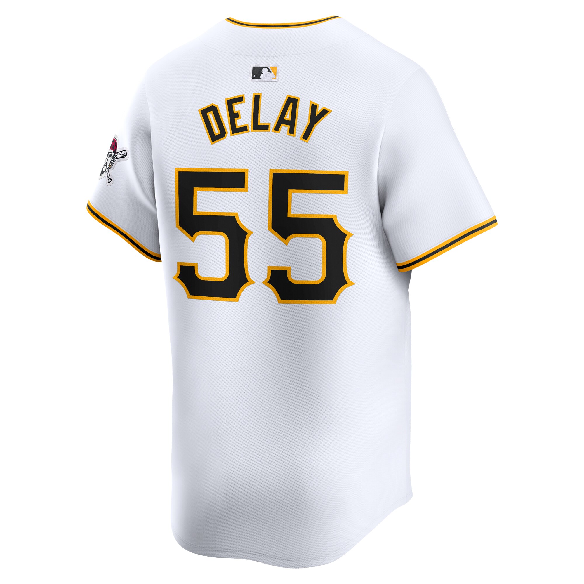 Pittsburgh Pirates Jason Delay White Home Limited Player MLB Jersey Men's