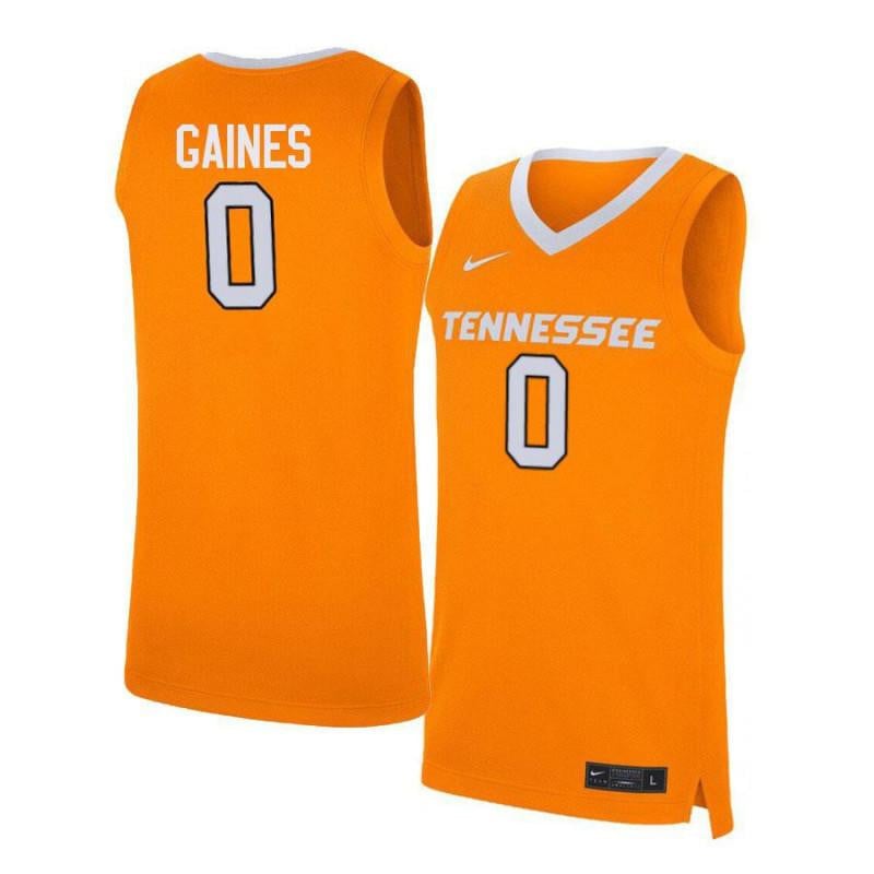 0 Davonte Gaines Orange Elite Tennessee Volunteers NCAA Jersey Men's