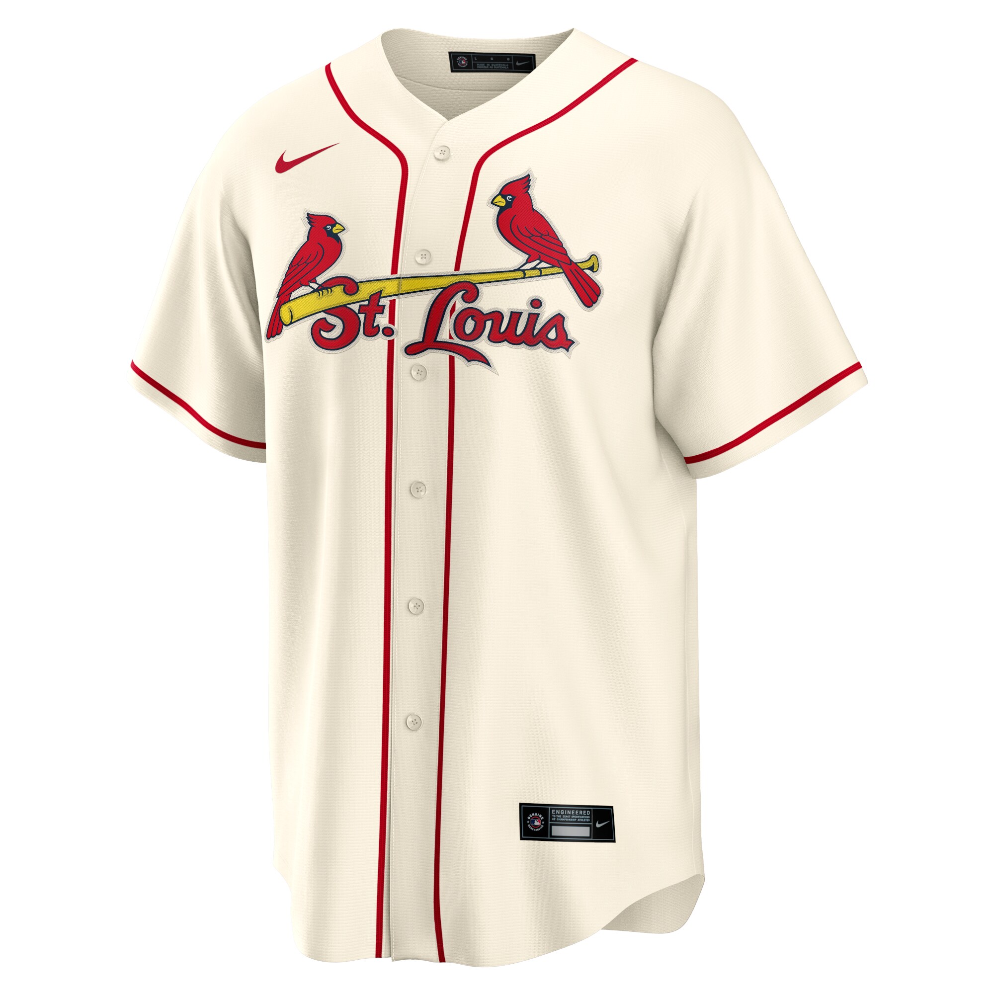 St. Louis Cardinals Cream Alternate Team MLB Jersey Men's