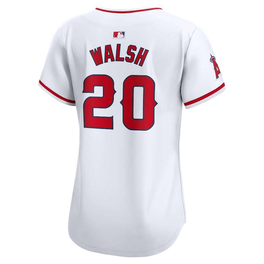 Jared Walsh 20 Los Angeles Angels Home Limited Player White MLB Jersey Women's