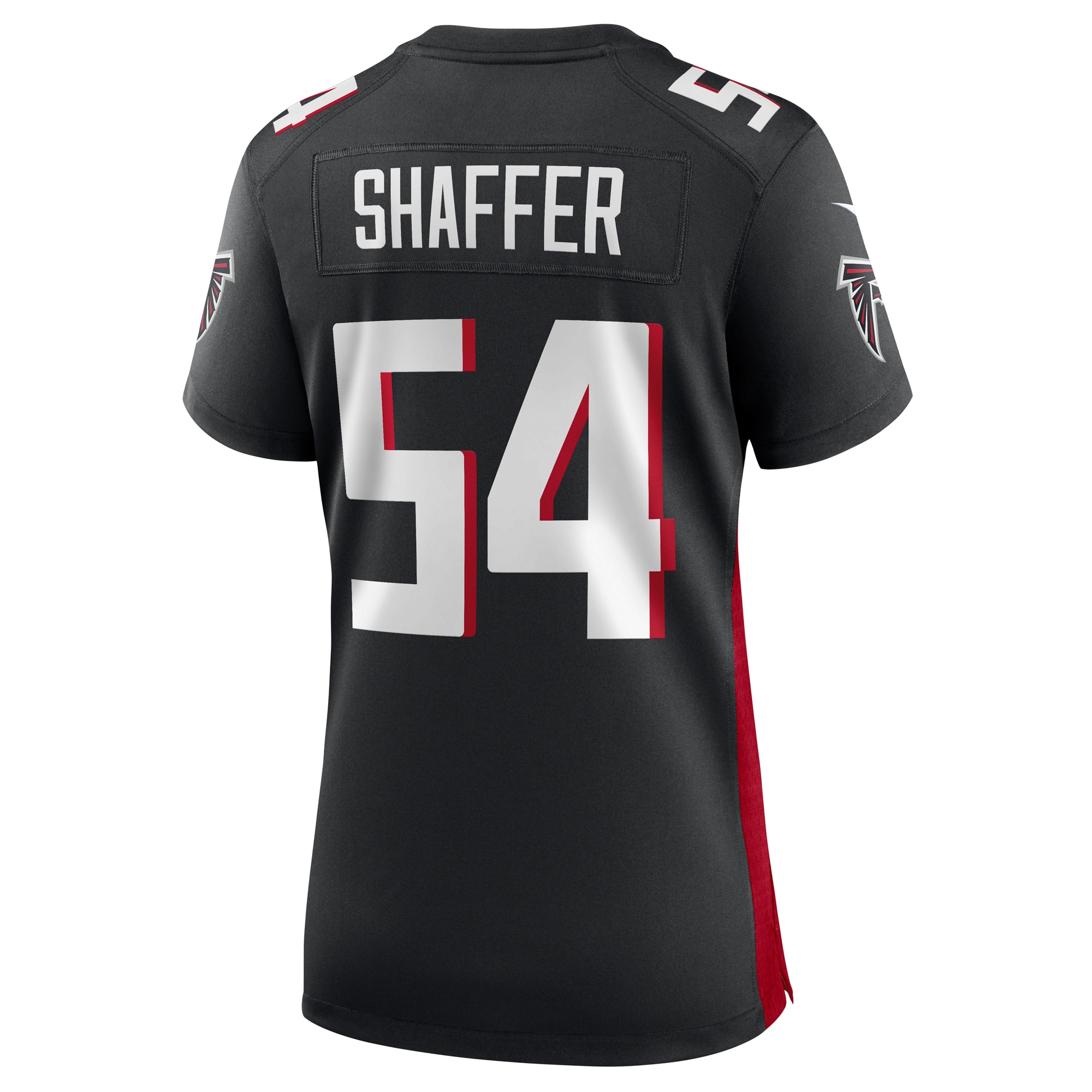Atlanta Falcons Justin Shaffer Black Game NFL Jersey Women's