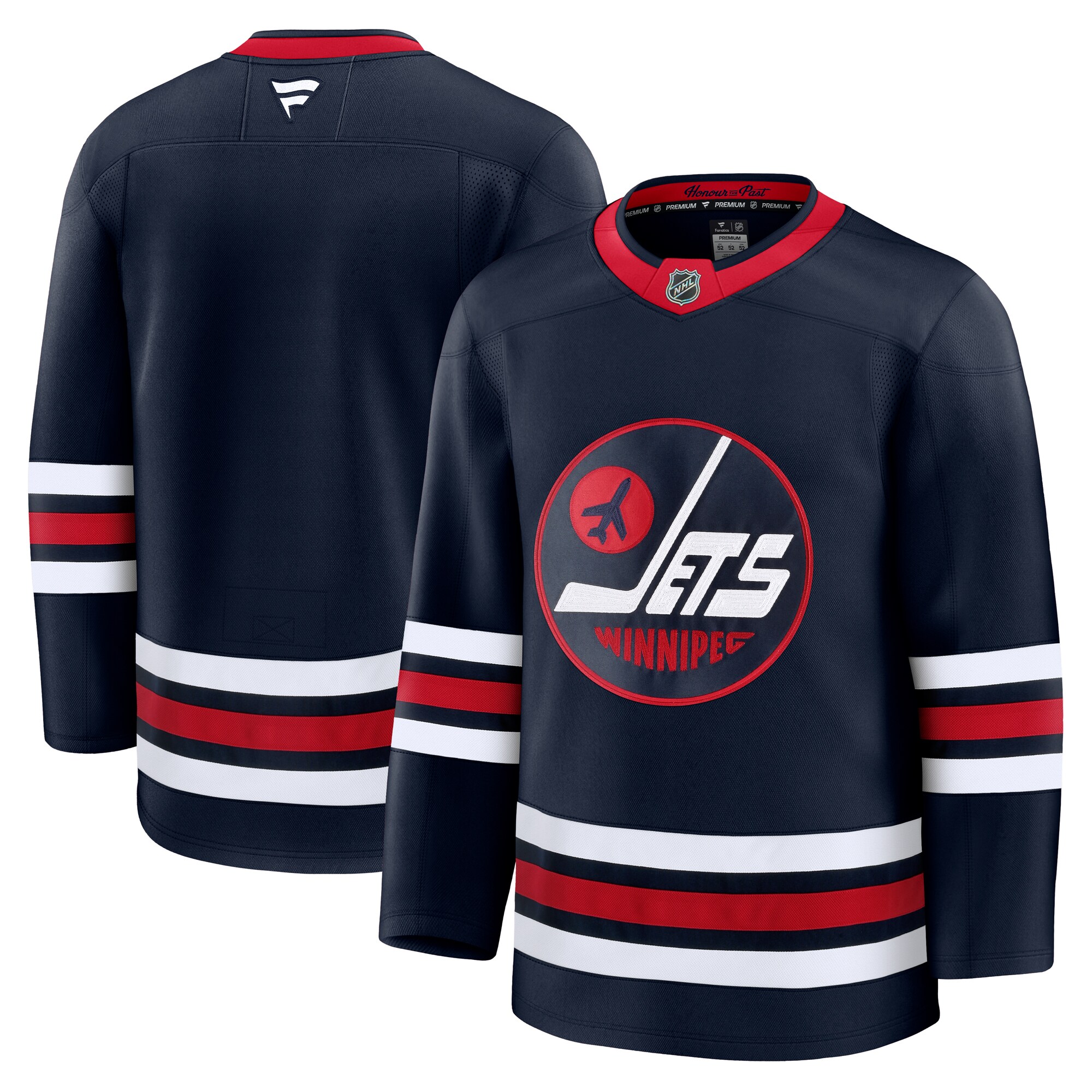 Winnipeg Jets Navy Alternate Premium NHL Jersey Men's