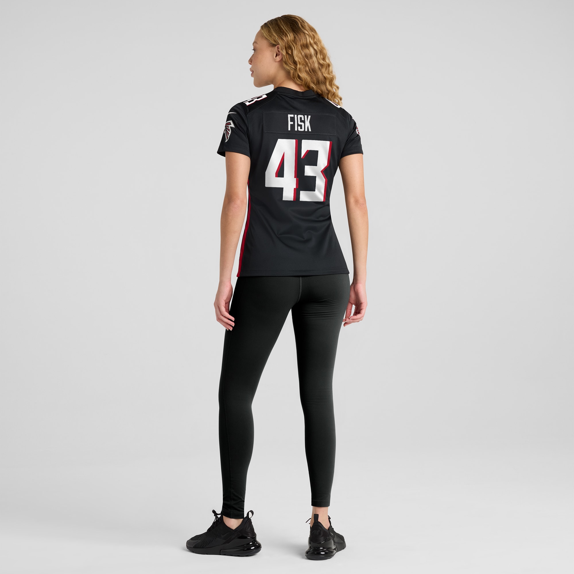 Atlanta Falcons Tucker Fisk Black Player Game NFL Jersey Women's