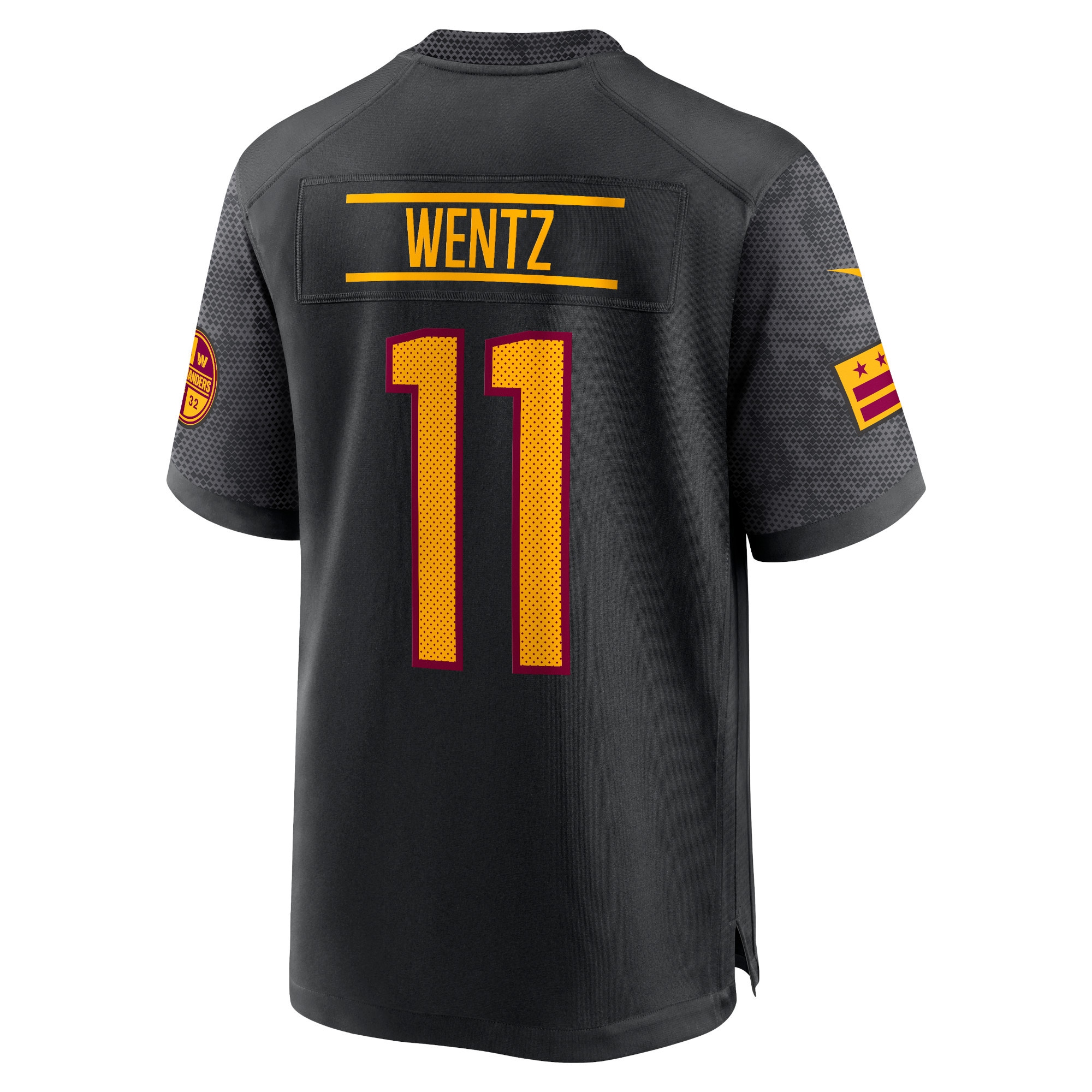 Washington Commanders Carson Wentz Black Alternate Game NFL Jersey Youth