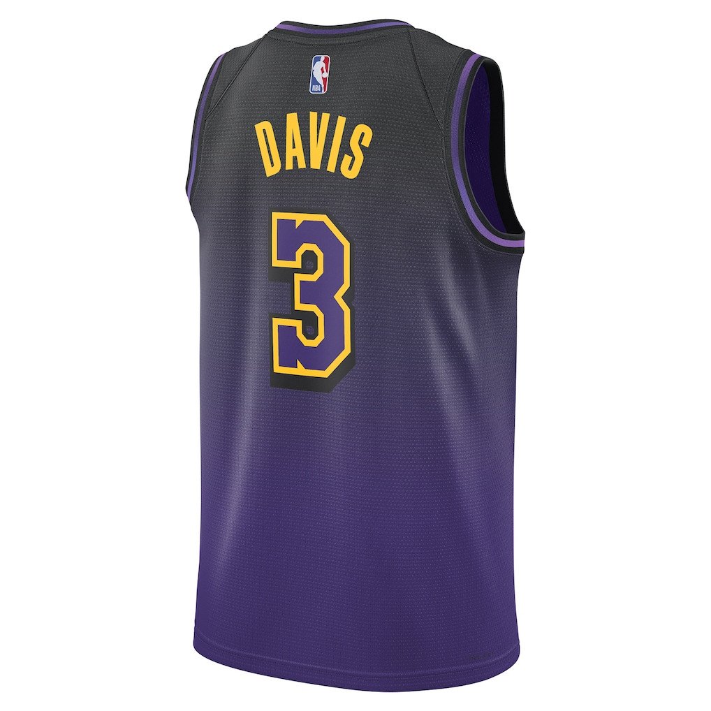 Anthony Davis 3 Los Angeles Lakers Unisex 2024/25 Swingman Player City Edition Purple NBA Jersey Unisex